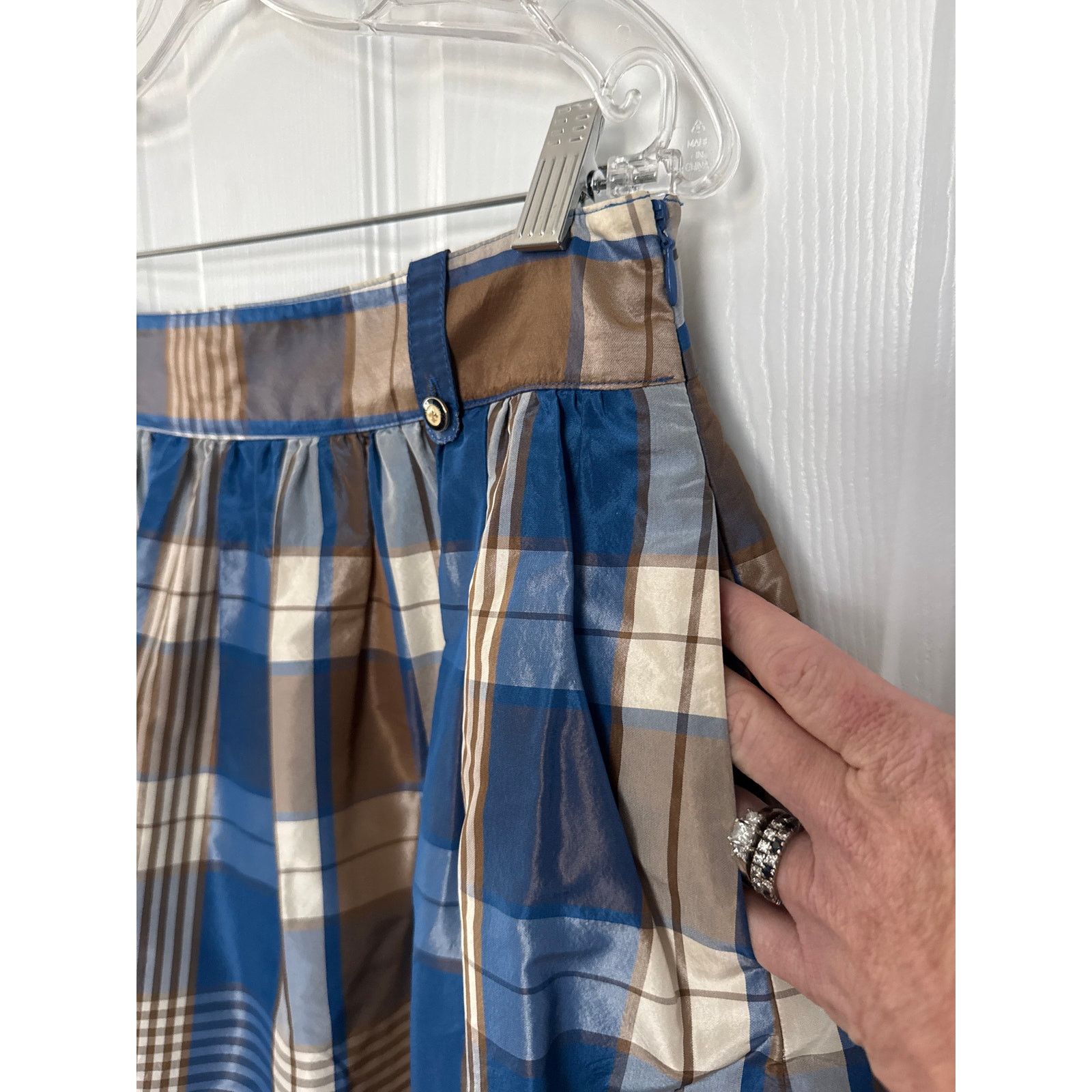 J.Crew J. Crew Collection plaid silk taffata skirt Fleur De Lis 10 Size 32" / US 10 / IT 46 - 5 Thumbnail