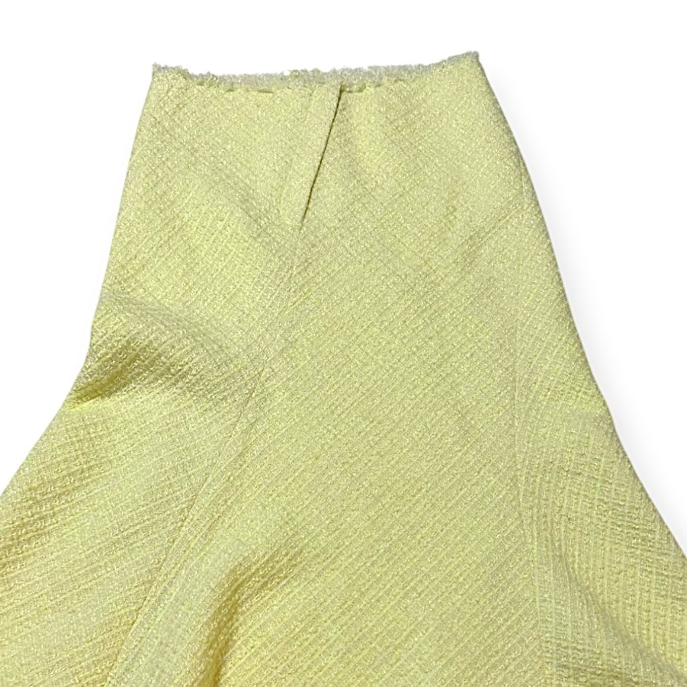 Alexander Wang Alexander Wang Yellow Frayed Tweed Midi Skirt, Size S Size 27" / US 4 / IT 40 - 9 Thumbnail