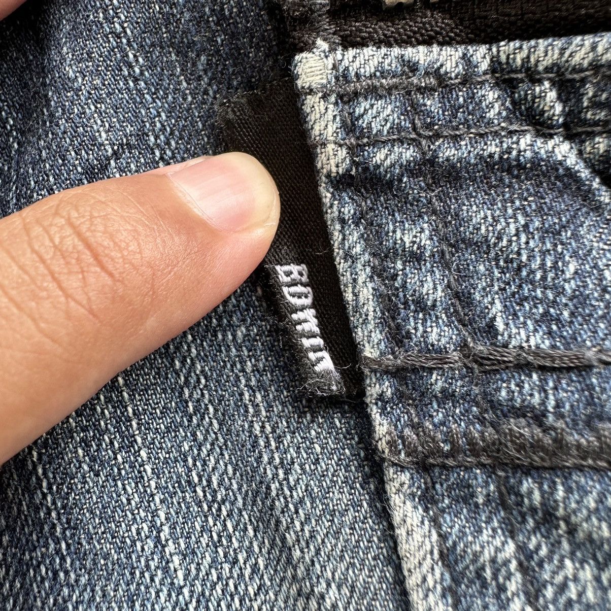 Edwin × Jean × Vintage Vintage Edwin Distressed Faded Denim Jean Pant W30 Size US 30 / EU 46 - 14 Thumbnail