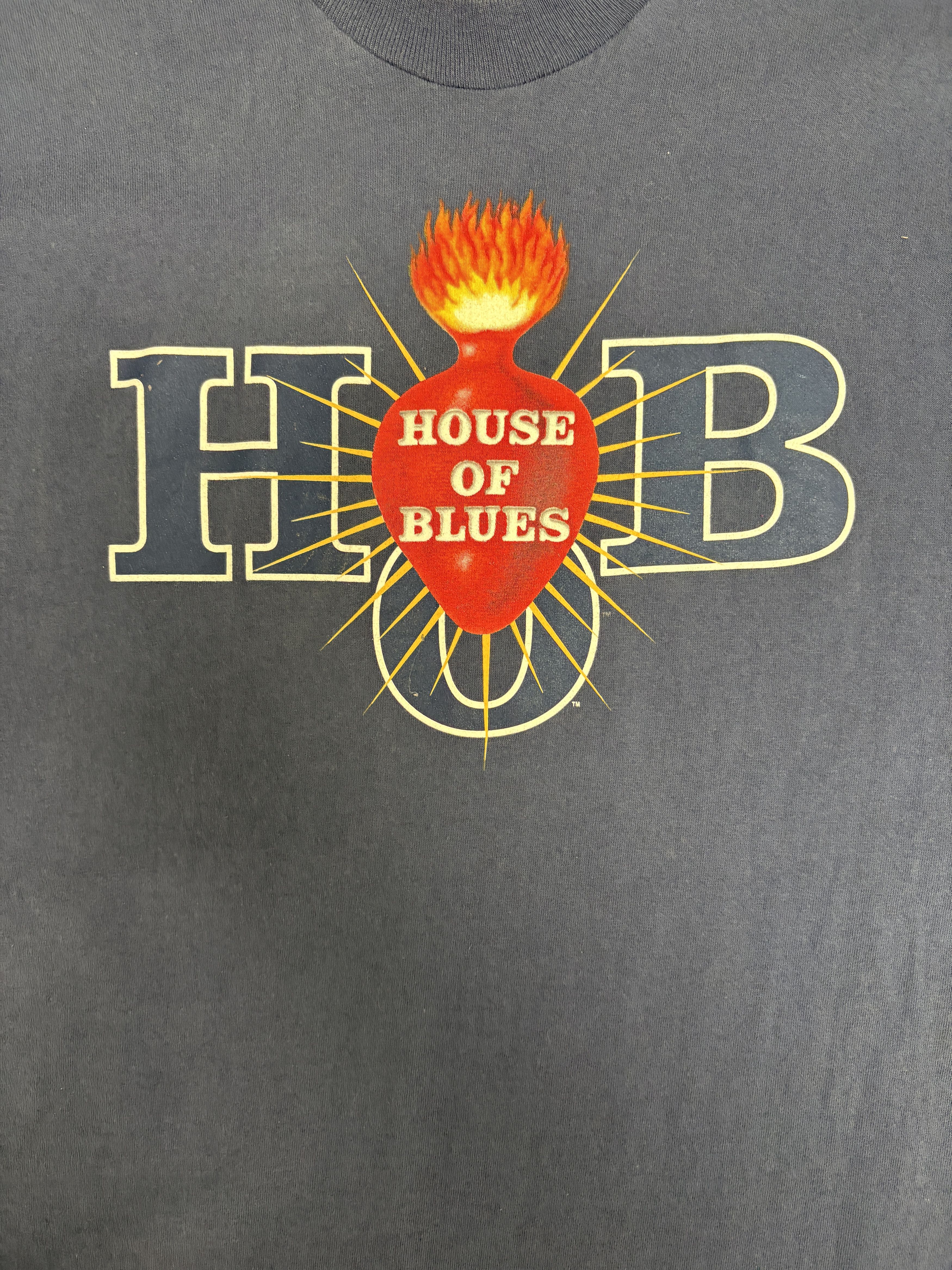 Vintage House of Blues N. Myrtle Beach Vintage Blue T-Shirt Tee Size US XL / EU 56 / 4 - 2 Thumbnail