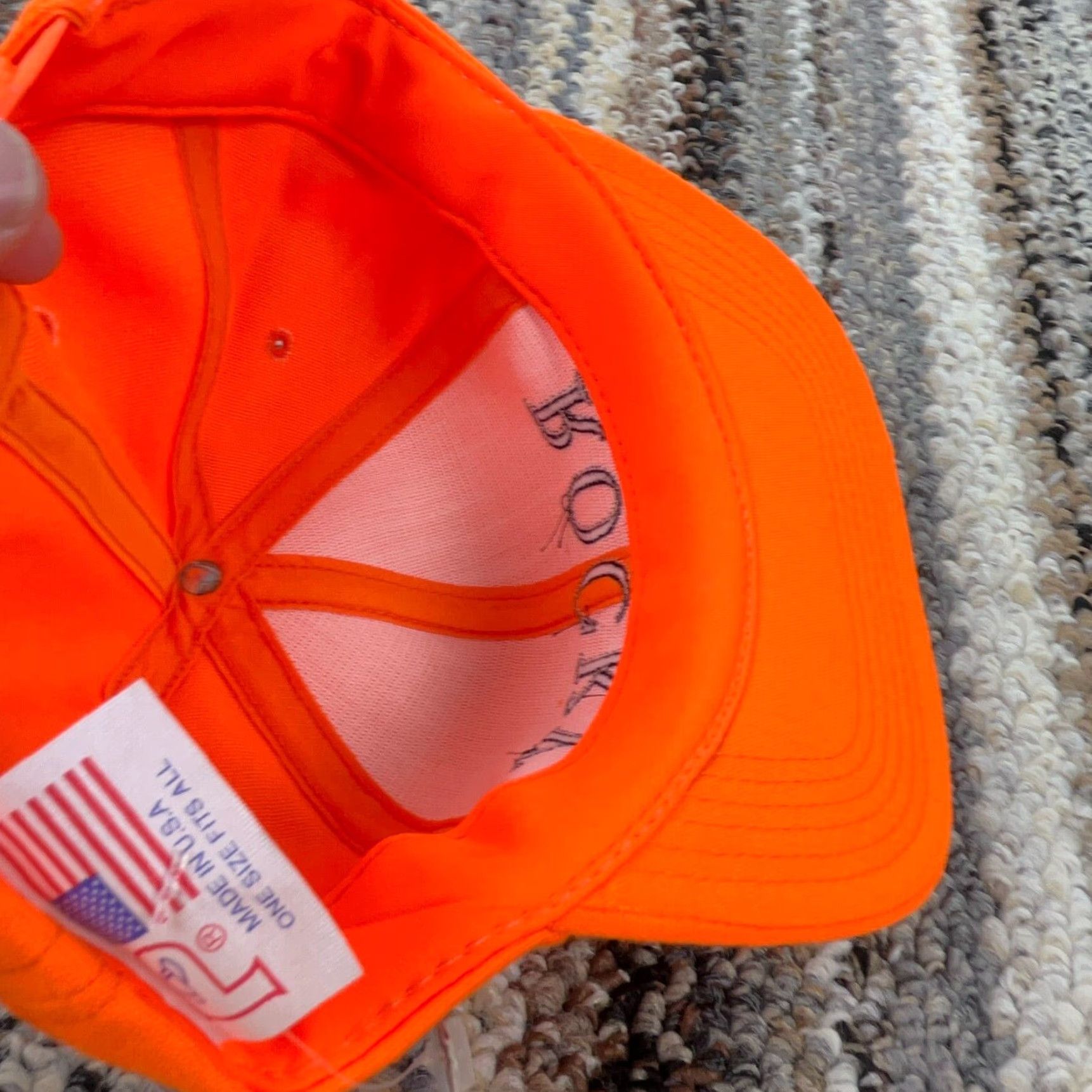Vintage VINTAGE Rocky Boots Hat Cap Snapback Trucker Hunting Blaze Orange 90s Y2K Mens Size 44L - 5 Thumbnail