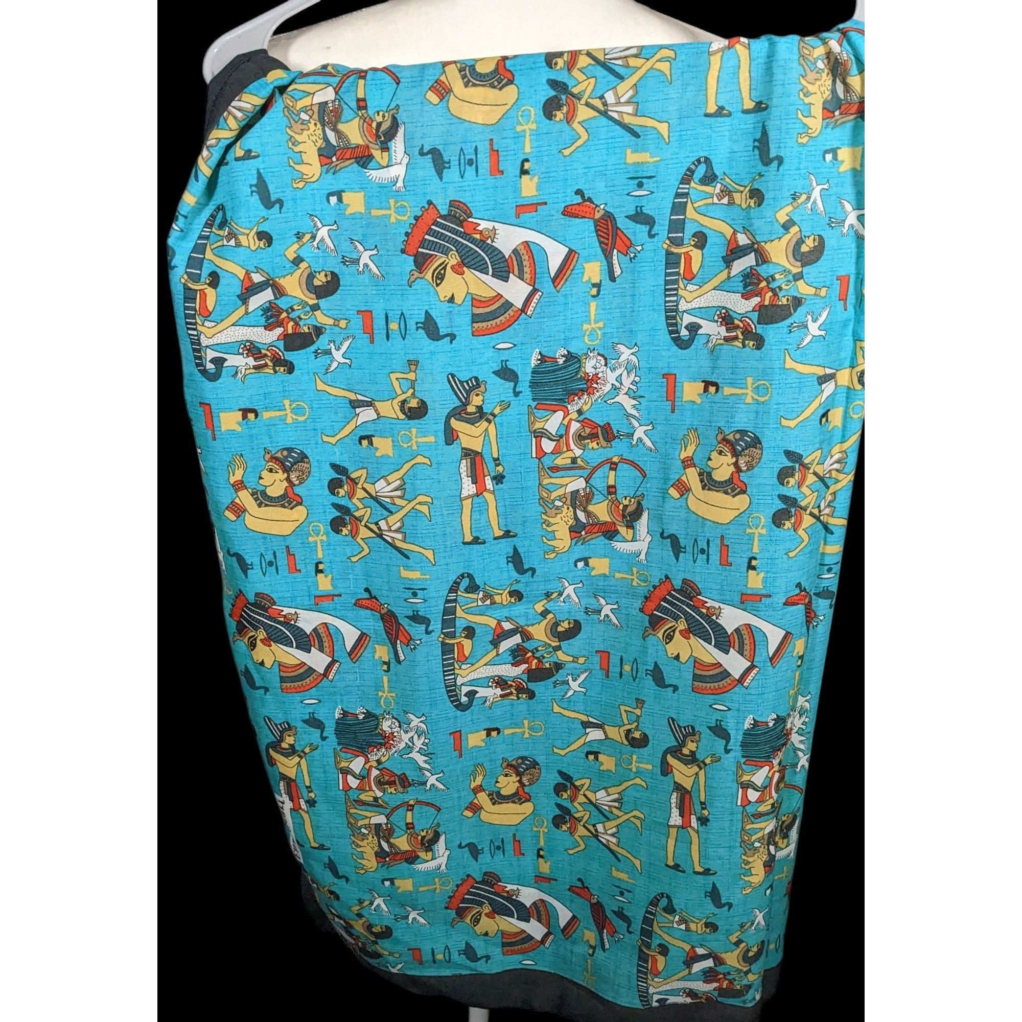 Other Vintage Teal Egyptian Souvenir Ehab Scarf Size ONE SIZE - 3 Thumbnail