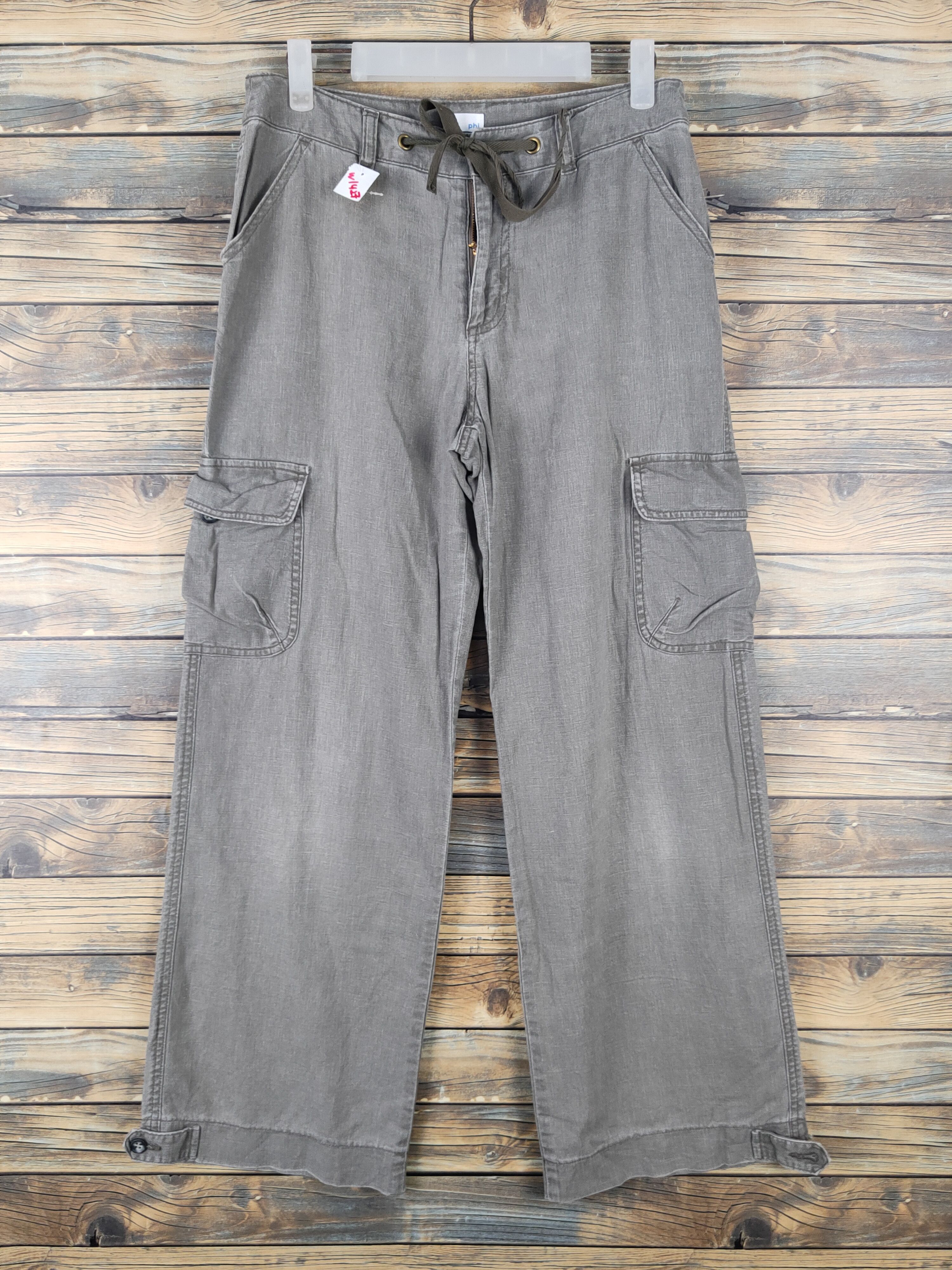Japanese Brand Pbi Olive Faded Multipocket Tactical Cargo Pants #W1427 Size 28" / US 6 / IT 42 - 1 Thumbnail