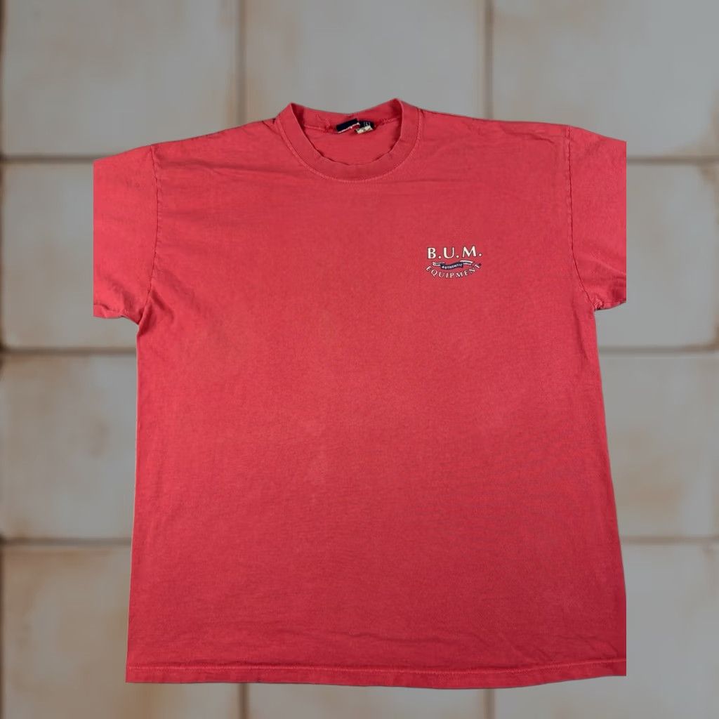 Equipment VINTAGE Bum Equipment Shirt Mens L Pink Adult Size Red Short Sleeve Spellout Size US L / EU 52-54 / 3 - 1 Thumbnail