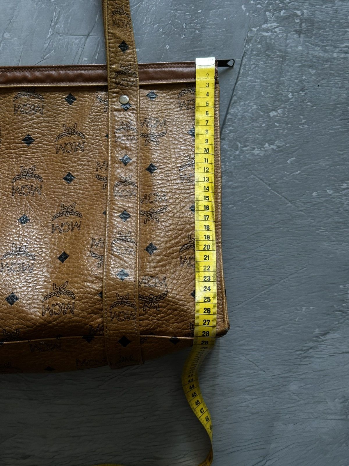MCM × Vintage Vintage MCM 80S Cognac Monogram Shoulder Bag Size ONE SIZE - 10 Thumbnail