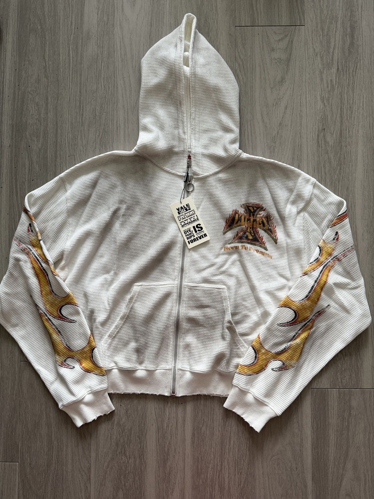 Vale Vale Forever White Reborn Waffle Zip Up Valley Dreams Size US L / EU 52-54 / 3 - 1 Thumbnail