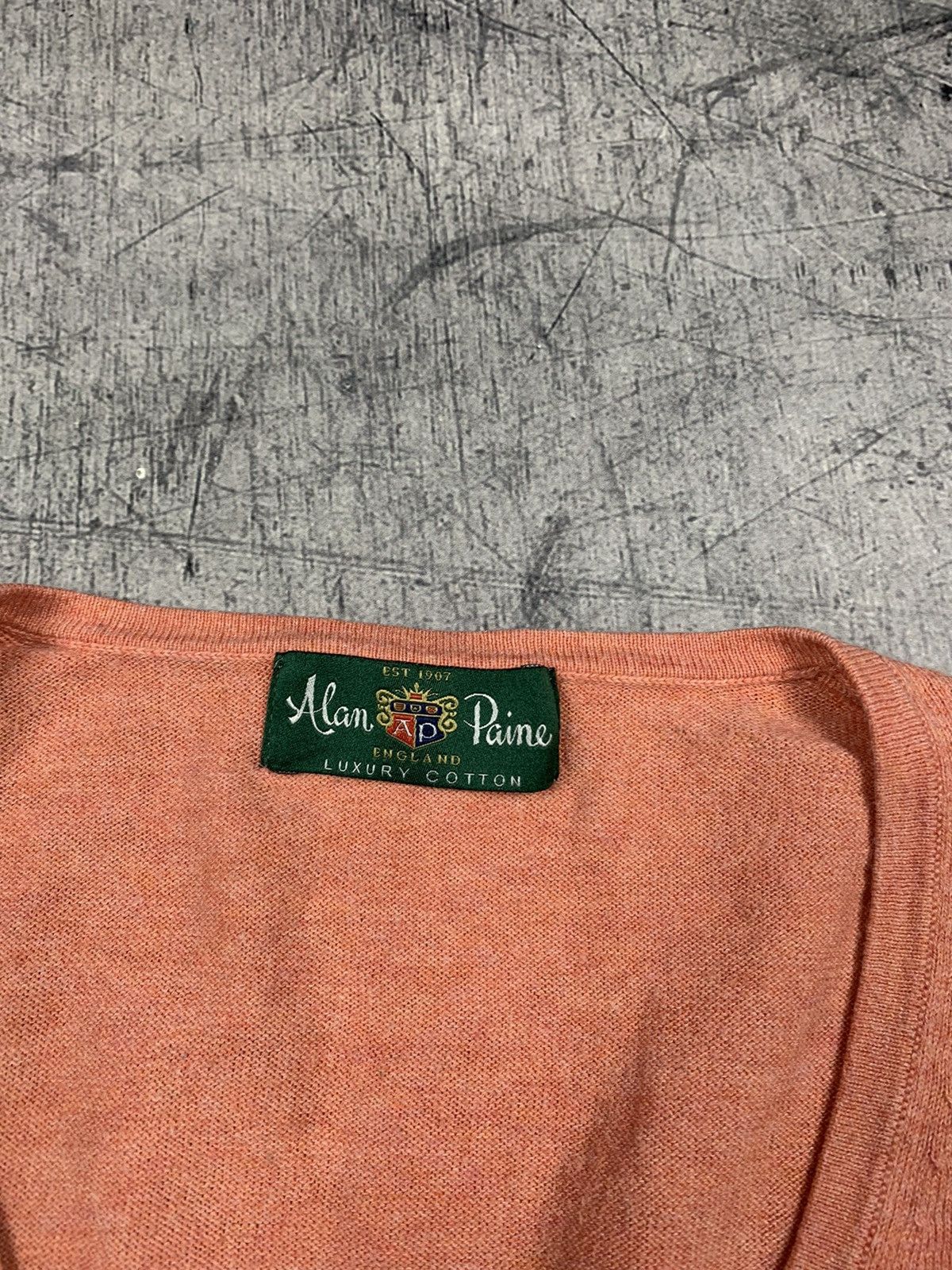 Alan Paine Alan Paine England Luxury Cotton Sweater V-Neck Size EU 38 Size XS / US 0-2 / IT 36-38 - 5 Thumbnail