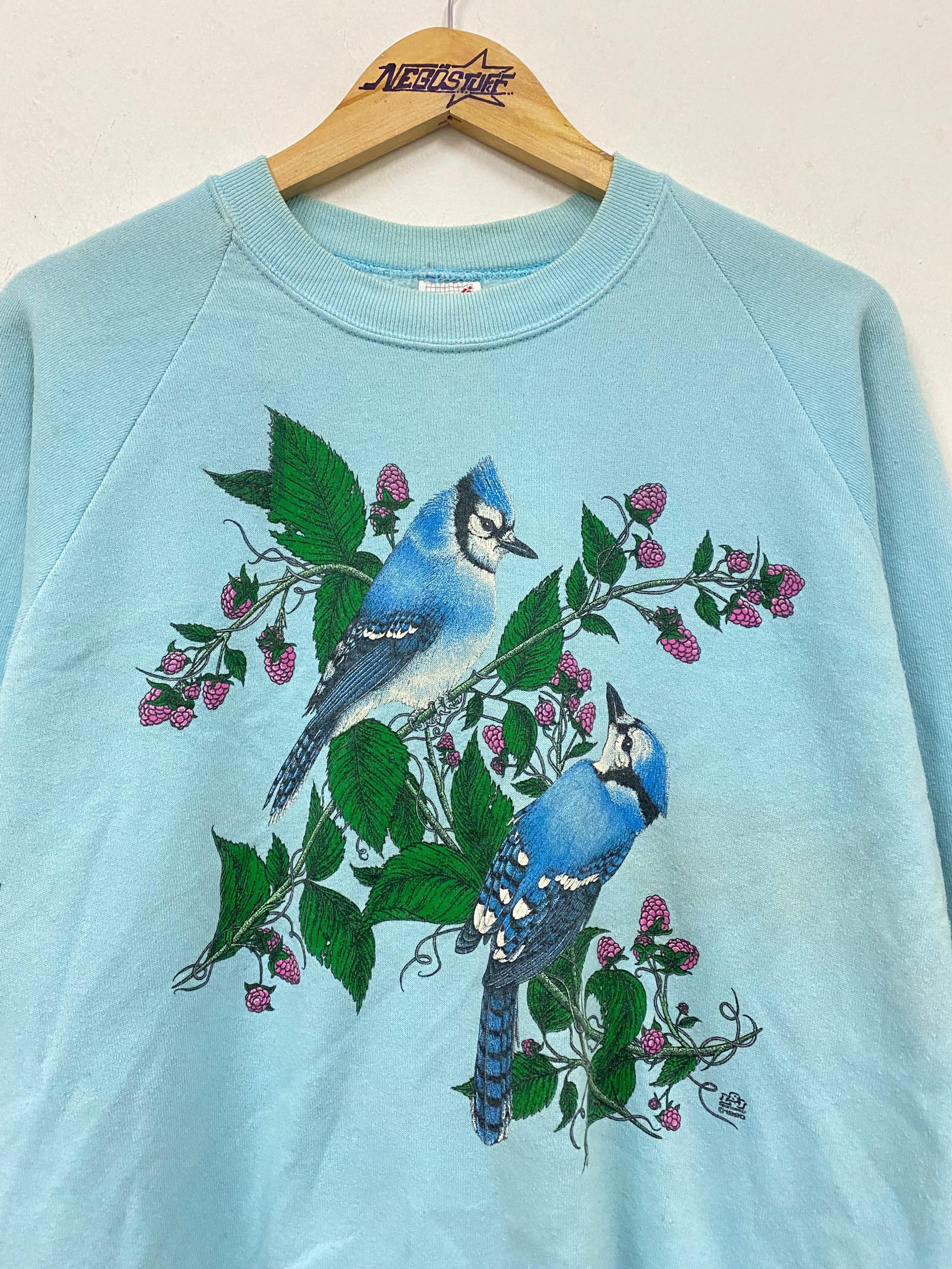 Vintage Vintage 1990 Habitat Hawaii bird sweatshirt by jerzees Size US M / EU 48-50 / 2 - 2 Thumbnail