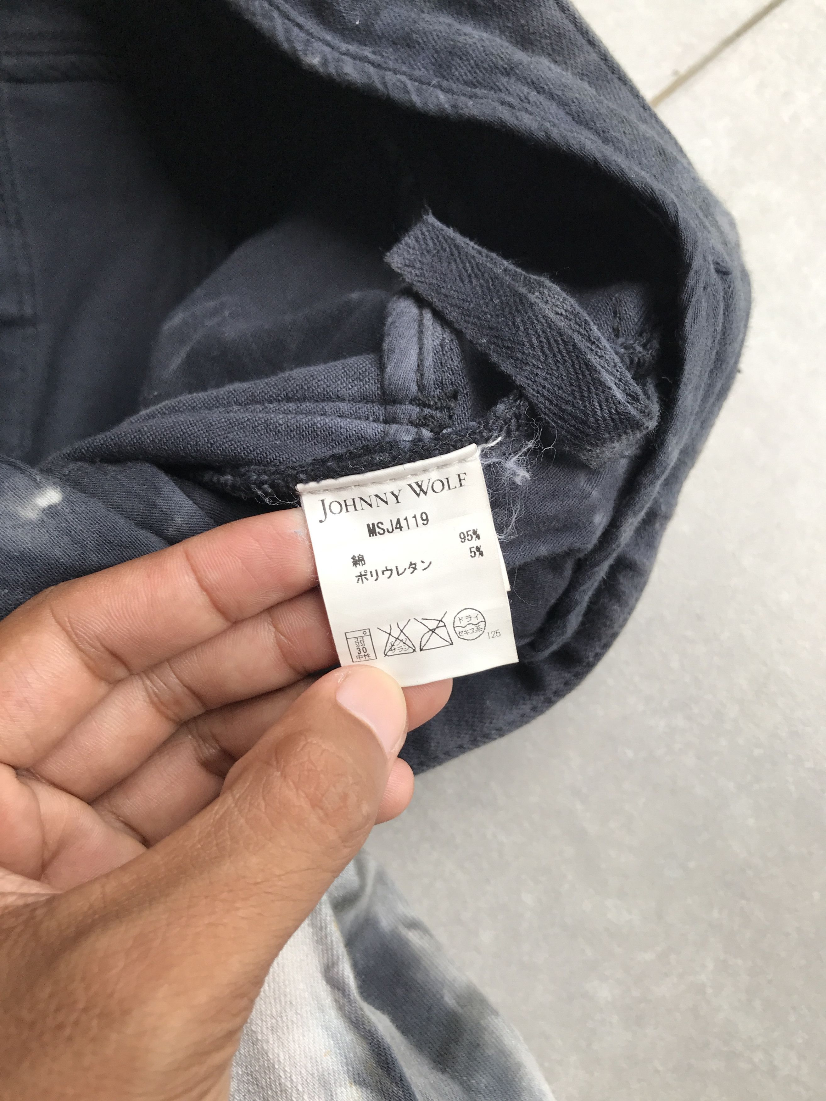 Japanese Brand Johny wolf smoky dye jeans Size US 33 - 5 Thumbnail