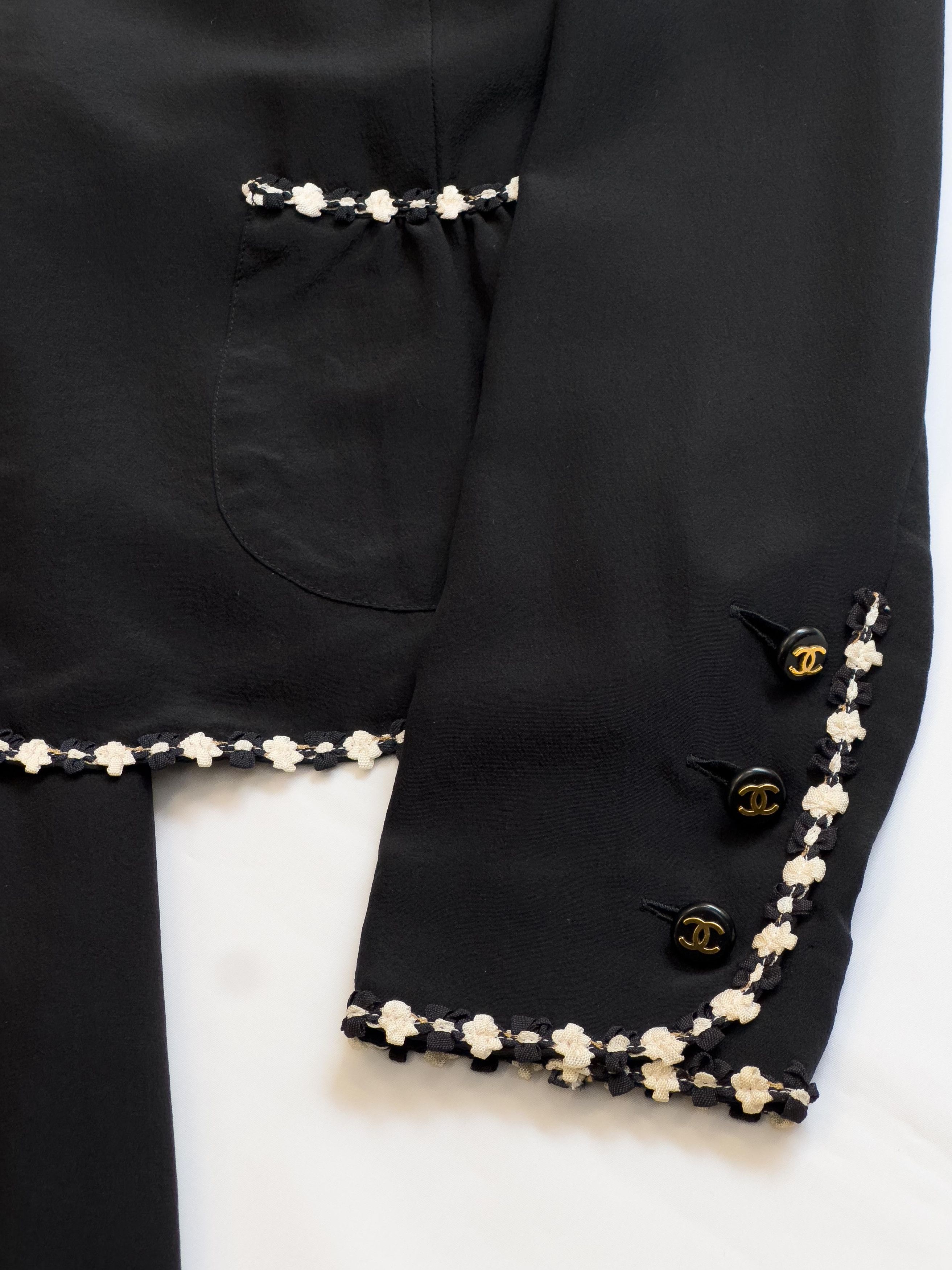 1994 CHANEL Cruise Collection Silk Three Piece