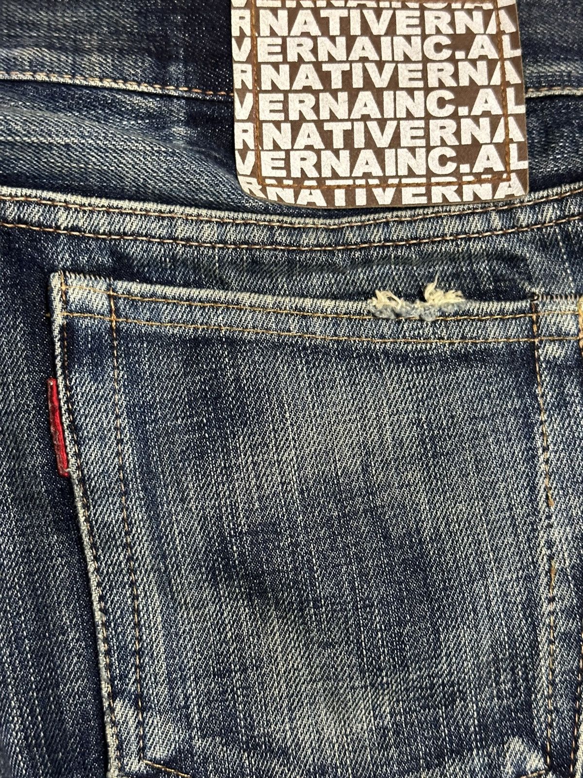 Japanese Brand Vintage Japanese Brand Blue Faded Wash Distressed Jeans Size US 32 / EU 48 - 8 Thumbnail