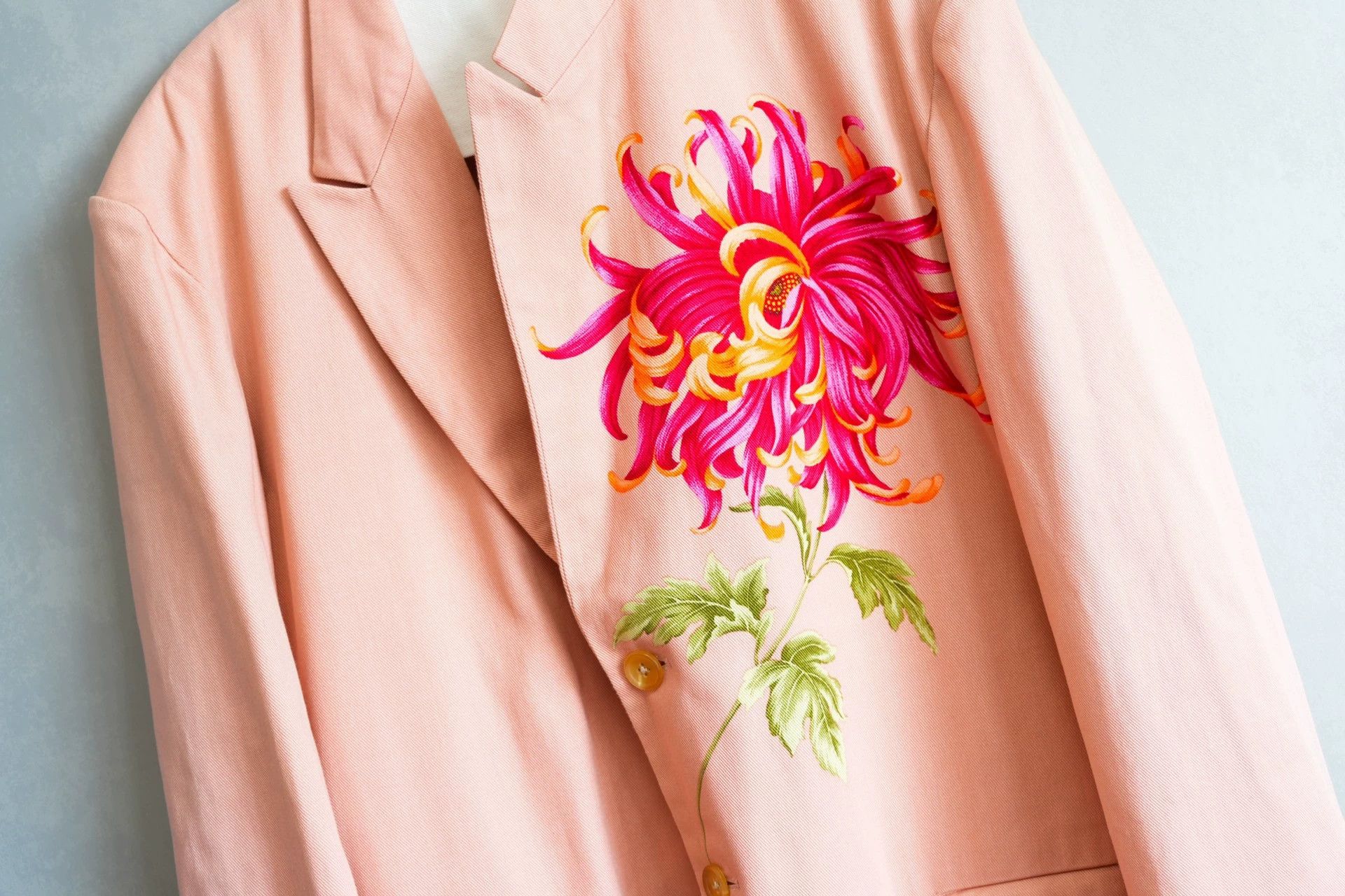 Yohji Yamamoto Yohji Yamamoto 96SS Phoenix Flower Pink Suit M Size US M / EU 48-50 / 2 - 4 Thumbnail