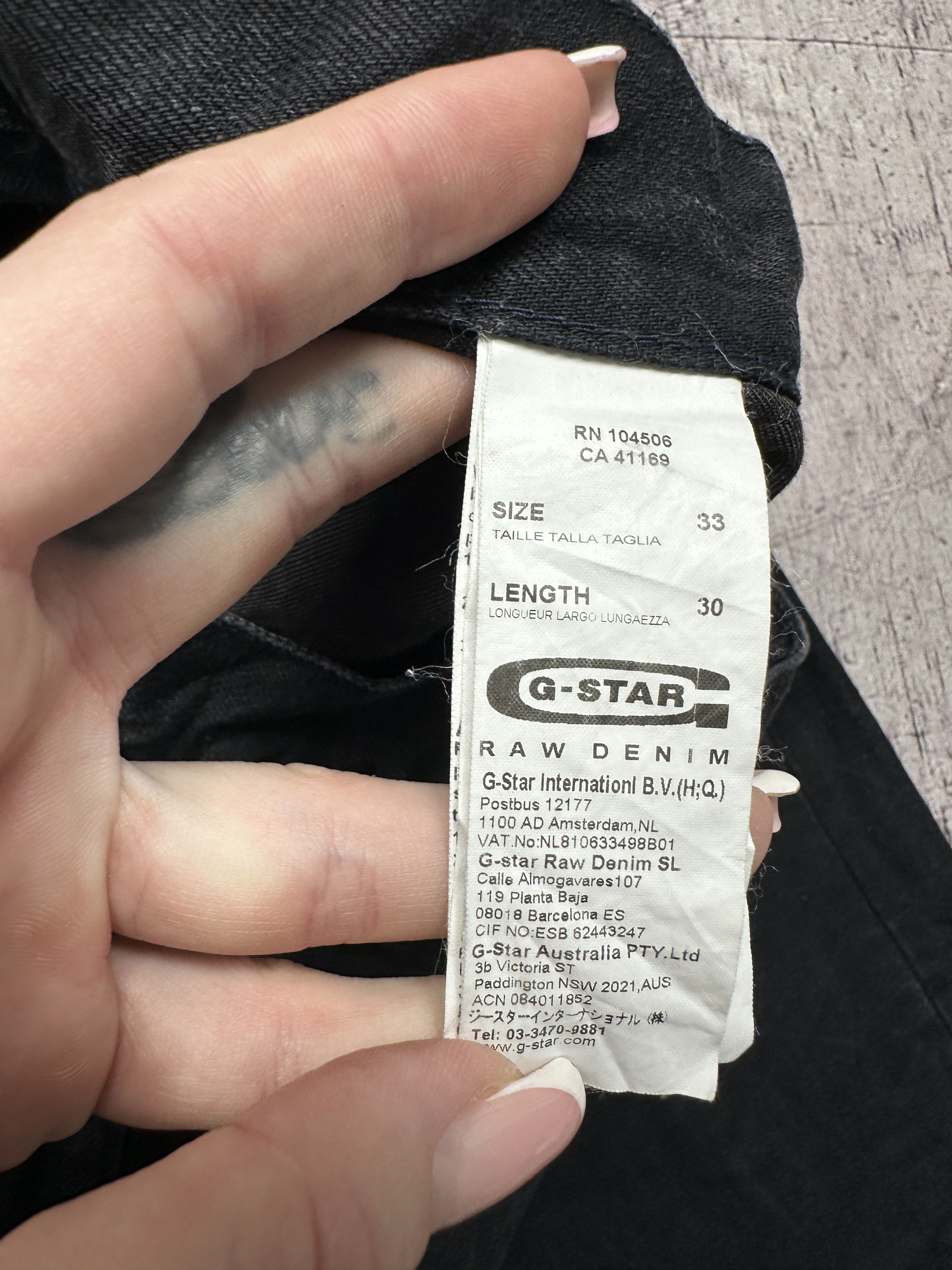G-Star G Star Raw Mens 3301 Slim Denim Shorts Cropped Pants Size US 33 - 4 Thumbnail
