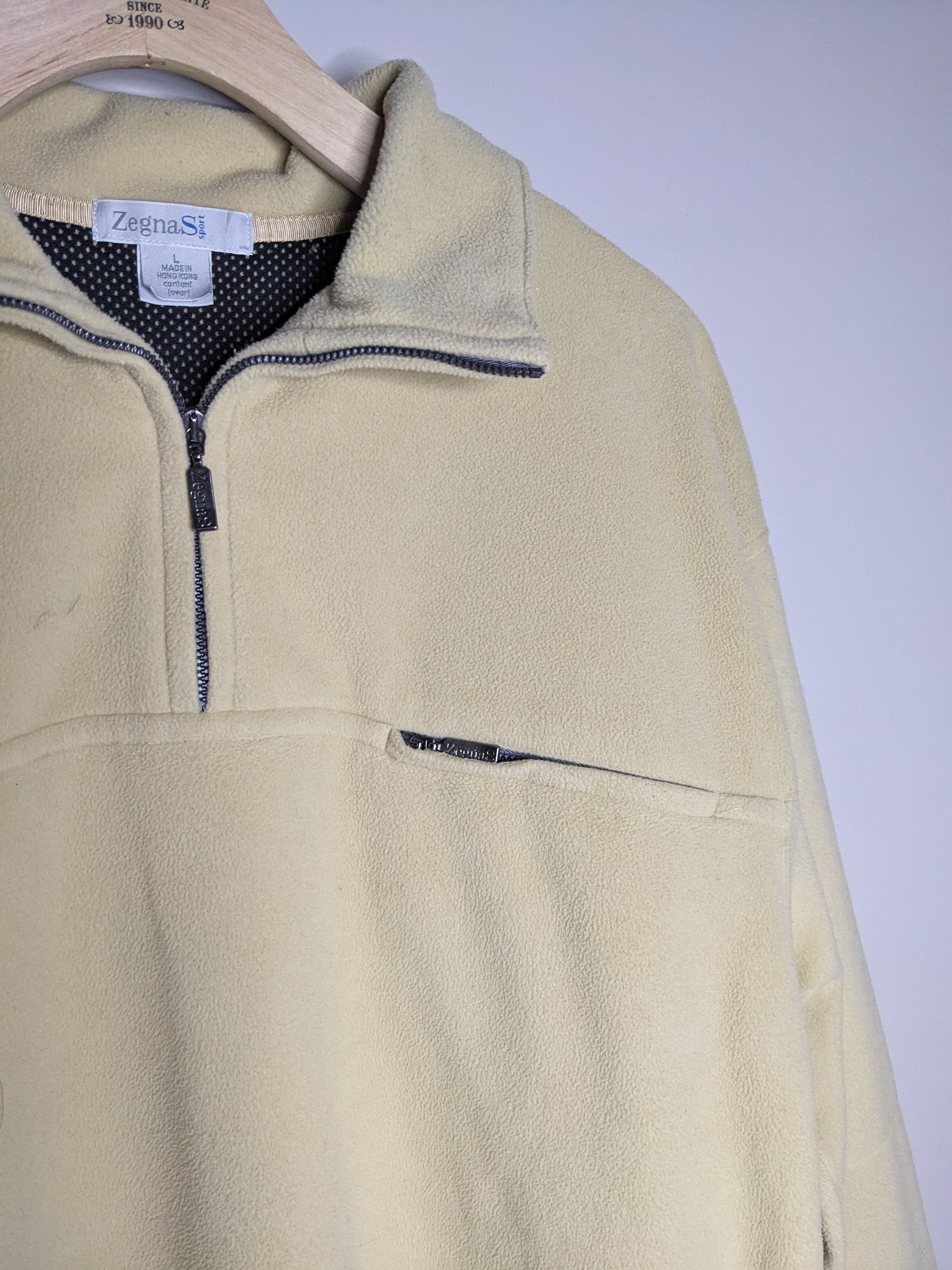 Ermenegildo Zegna VTG Ermenegildo Zegna Sport Fleece Quarter Zip Mens Large Size US L / EU 52-54 / 3 - 2 Thumbnail