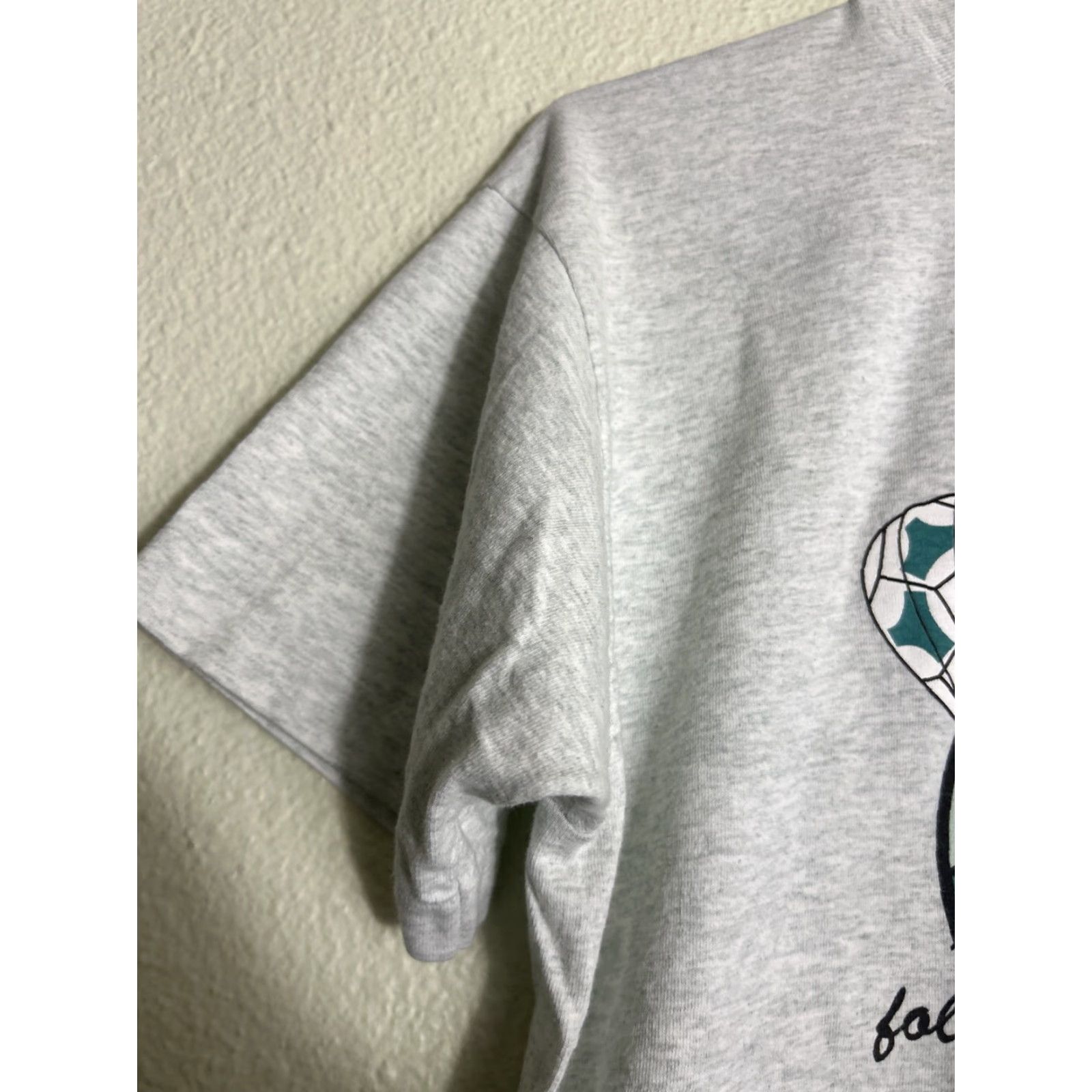 Fruit Of The Loom VINTAGE 90s Mens Large Short Sleeve Gray T Shirt Fruit of the Loom Classic Gray L Size L / US 10 / IT 46 - 2 Thumbnail