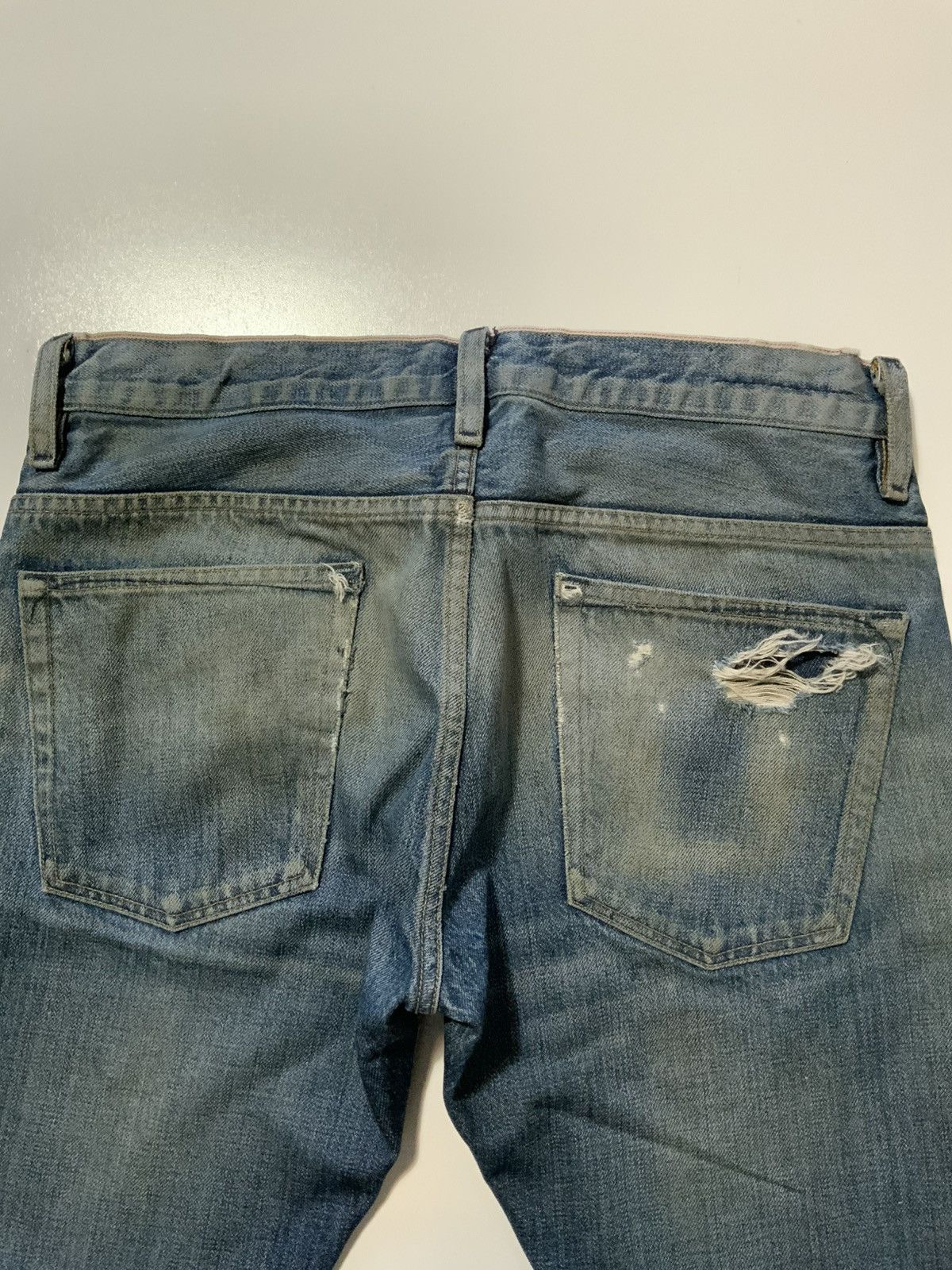 Earnest Sewn Earnest Sewn Redline Selvedge Distressed Denim Jean Shorts Size US 32 / EU 48 - 13 Thumbnail