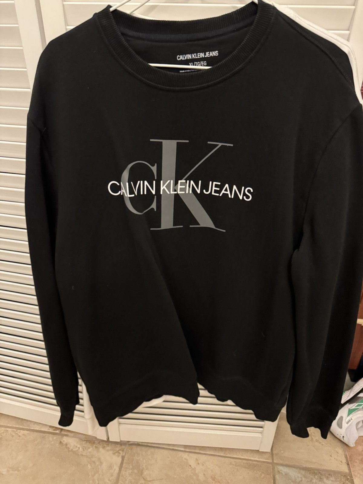 Calvin Klein Calvin Klein logo black sweatshirt Size US XL / EU 56 / 4 - 1 Thumbnail