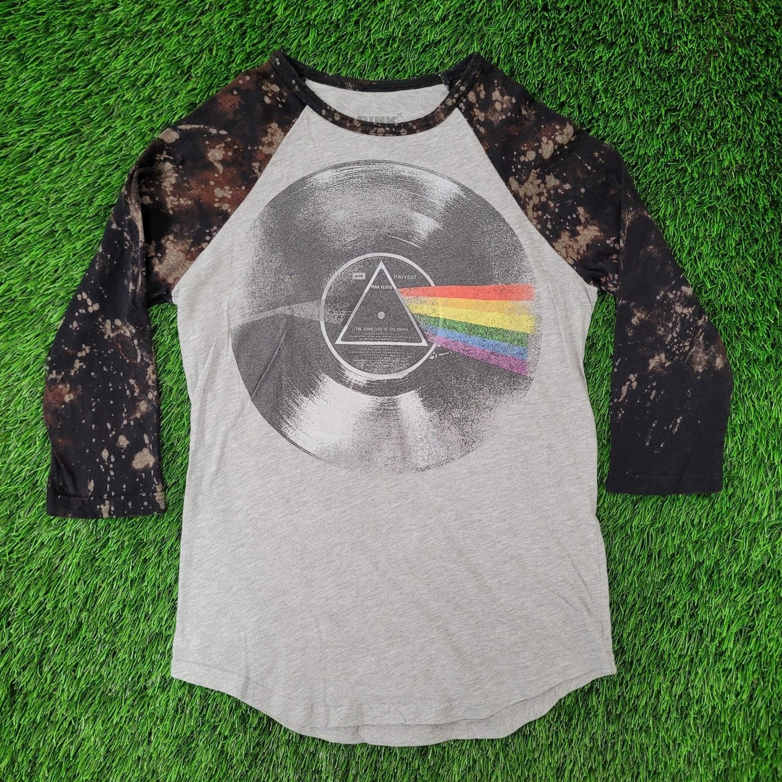 Pink Floyd Pink-Floyd Raglan Baseball Tee Shirt Womens 2XS/XS 16x24 Size XXS / US 00 / IT 34 - 1 Thumbnail
