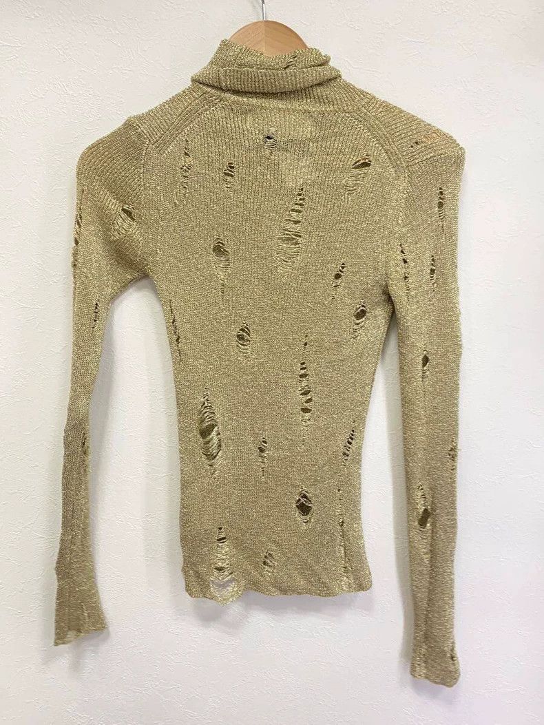 Comme des Garcons Comme Des Garcons Gold openwork sweater top Size S / US 4 / IT 40 - 2 Thumbnail