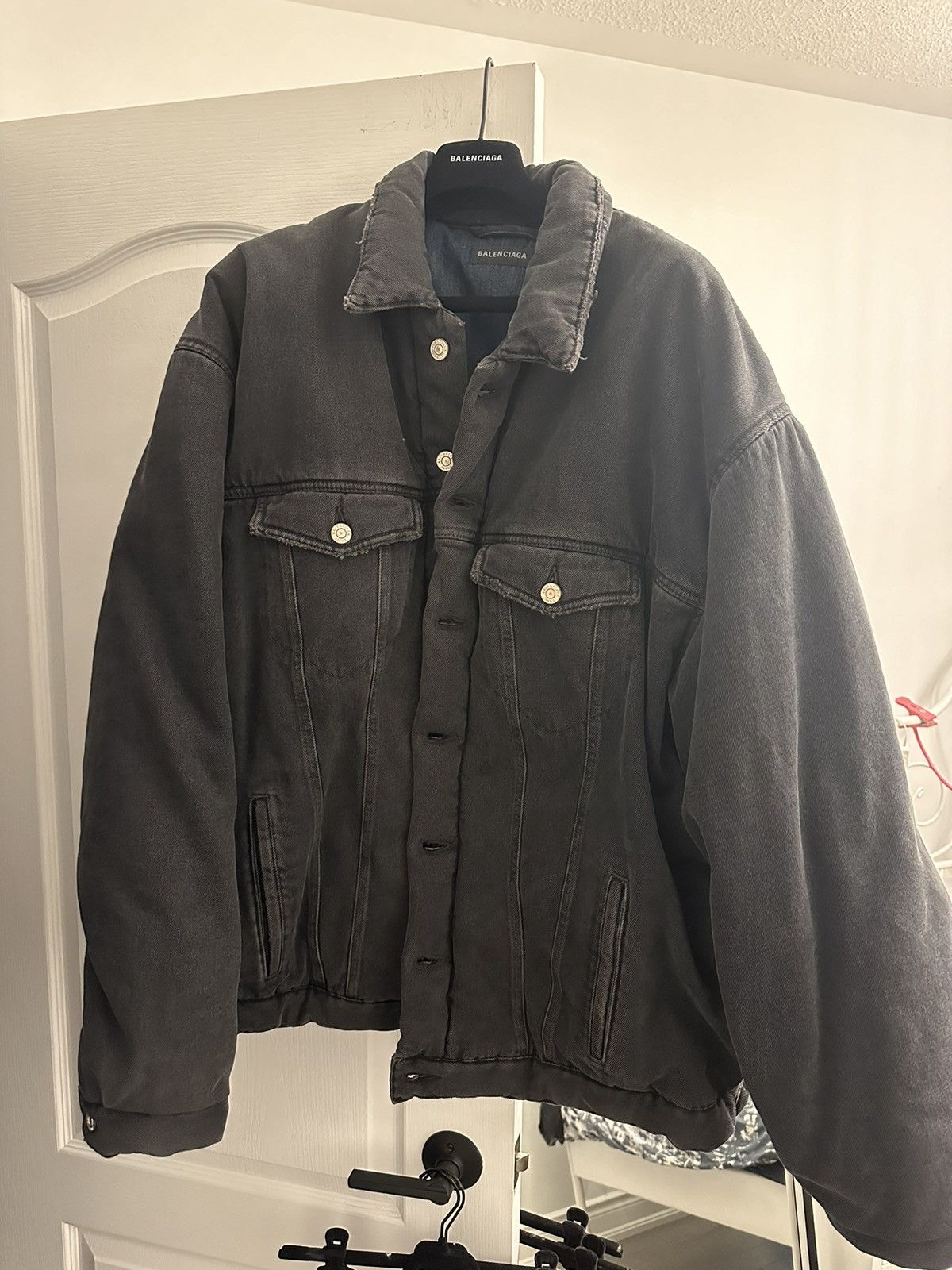 Balenciaga Balenciaga Padded Denim jacket Size US S / EU 44-46 / 1 - 1 Thumbnail