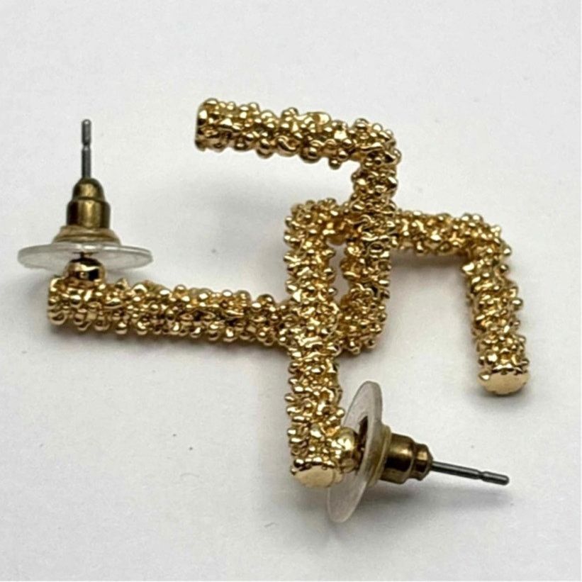 Other Gold Rectangle Earrings Size ONE SIZE - 3 Thumbnail