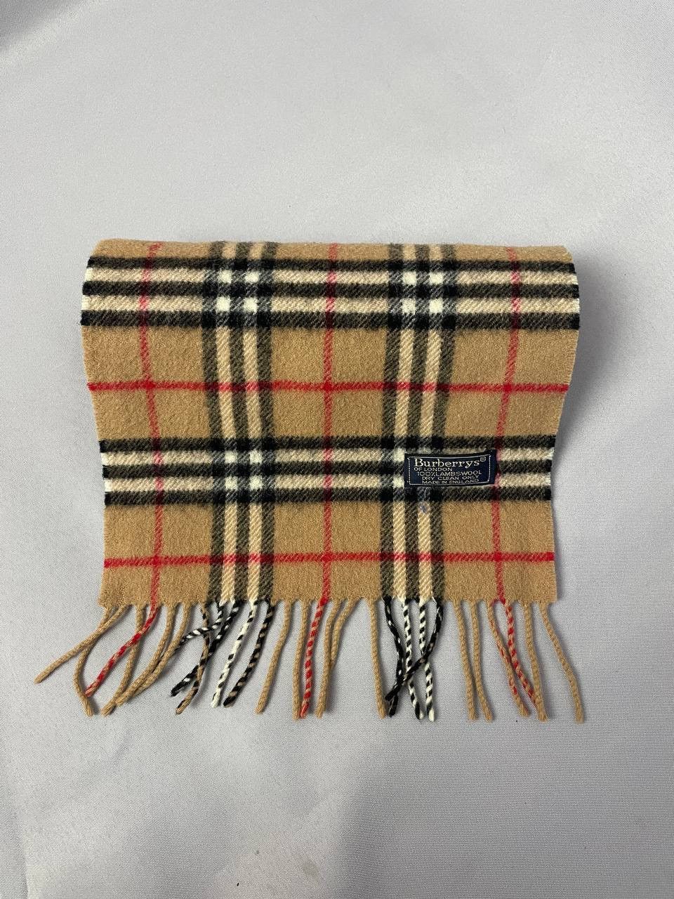 Burberry Burberry Nova Check Scarf Brown Wool Size ONE SIZE - 9 Thumbnail
