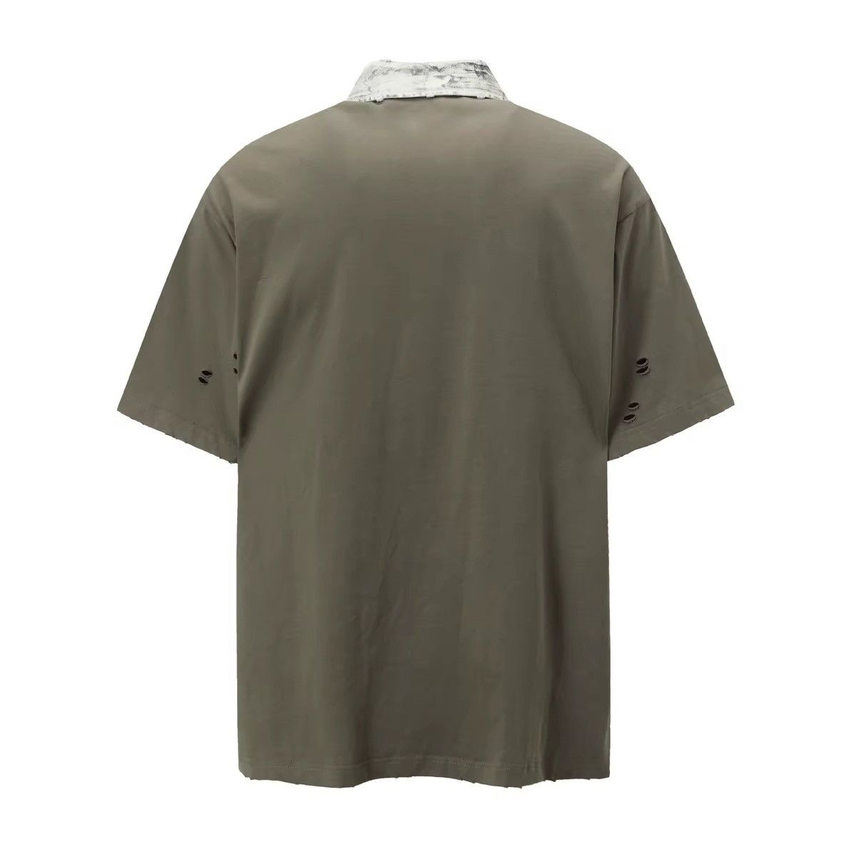 Vintage Washed Holes Vintage Retro Style Splicing T Shirt Size US M / EU 48-50 / 2 - 2 Thumbnail