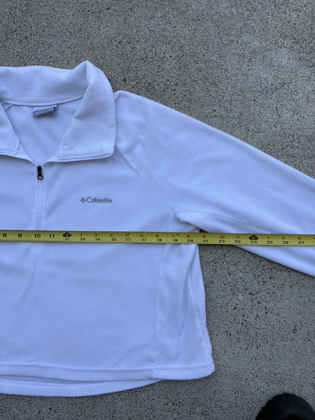 Columbia Columbia Glacial Cropped White 1/4 Zip Fleece Jacket Size L Size L / US 10 / IT 46 - 4 Thumbnail