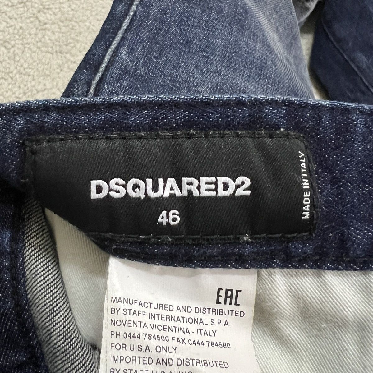 Dsquared2 🔥 Dsquared2 distressed denim jeans paint splatter Size US 31 - 12 Thumbnail