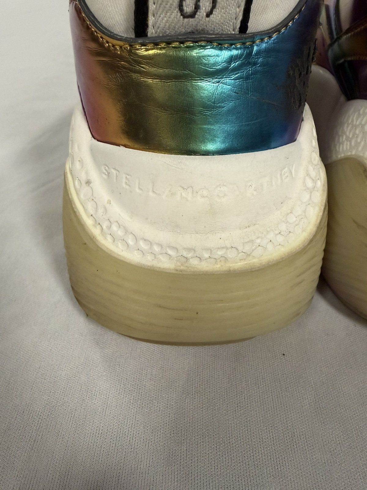 Stella McCartney STELLA MCCARTNEY Eclypse Rainbow Iridescent Low Top Size 37 Size US 7 / IT 37 - 8 Thumbnail