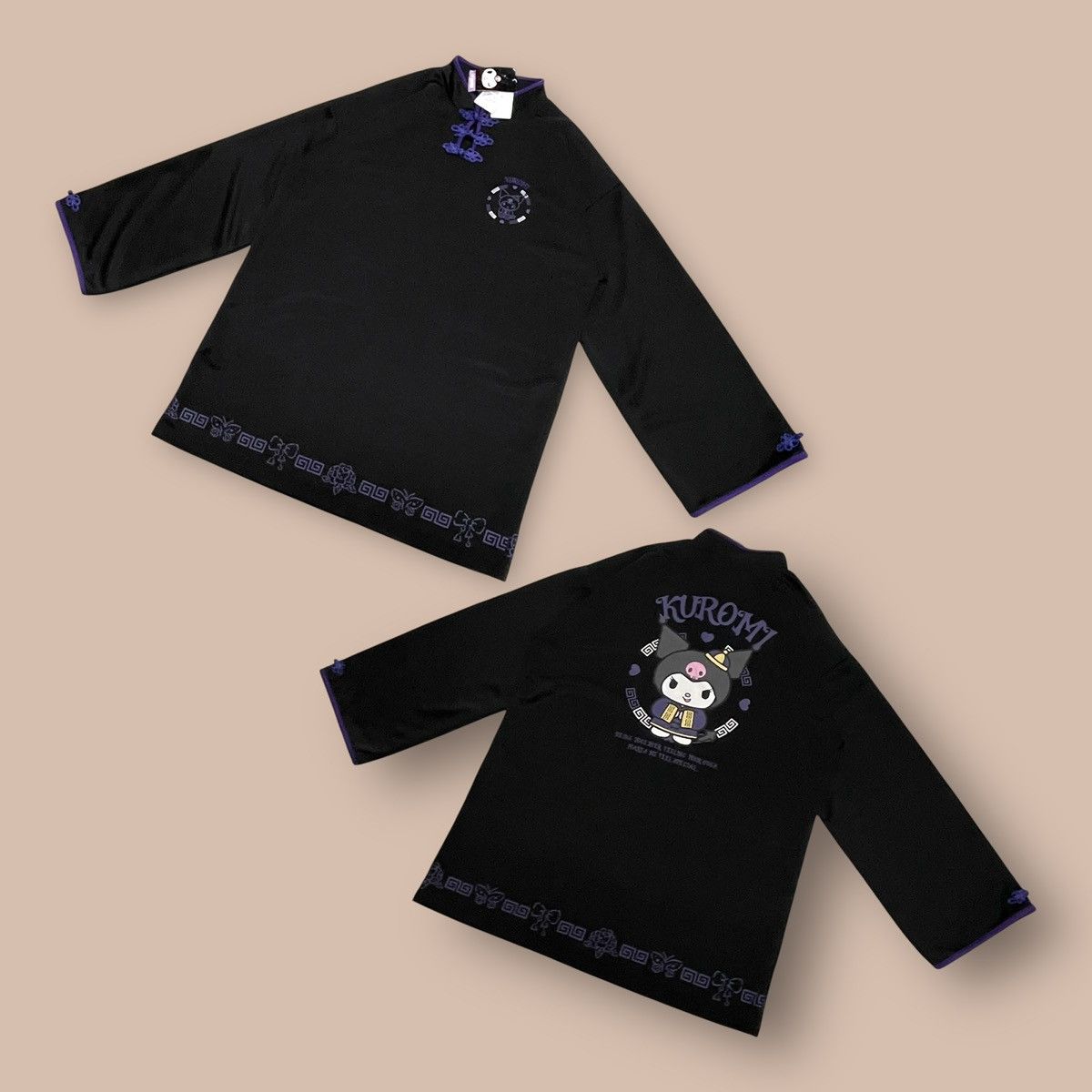 Anime Kuromi Chinese Black purple Dress Pullover Size US L / EU 52-54 / 3 - 3 Thumbnail