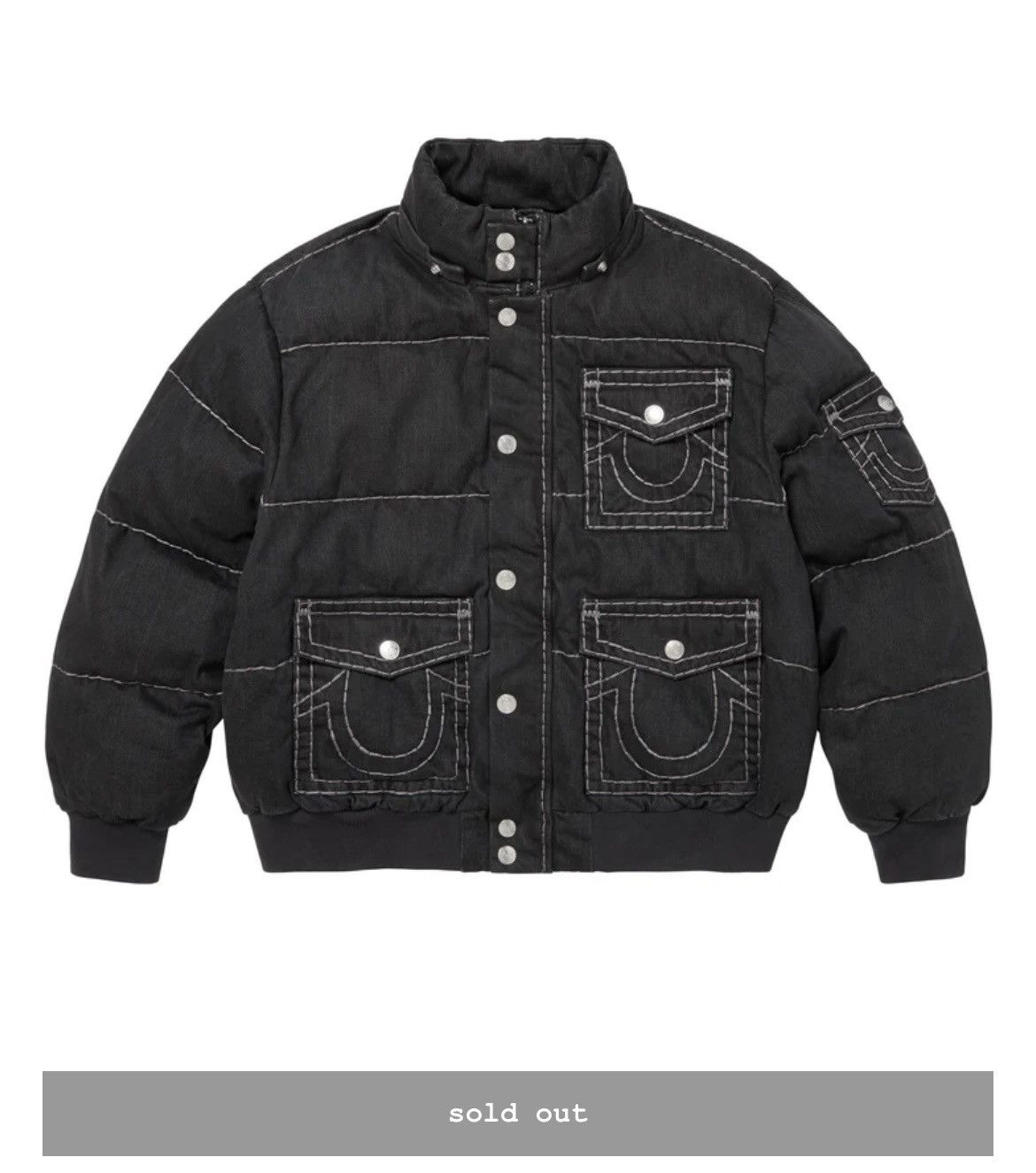 Supreme × True Religion Size Large Supreme x True Religion Puffer Jacket Black Size US L / EU 52-54 / 3 - 5 Thumbnail