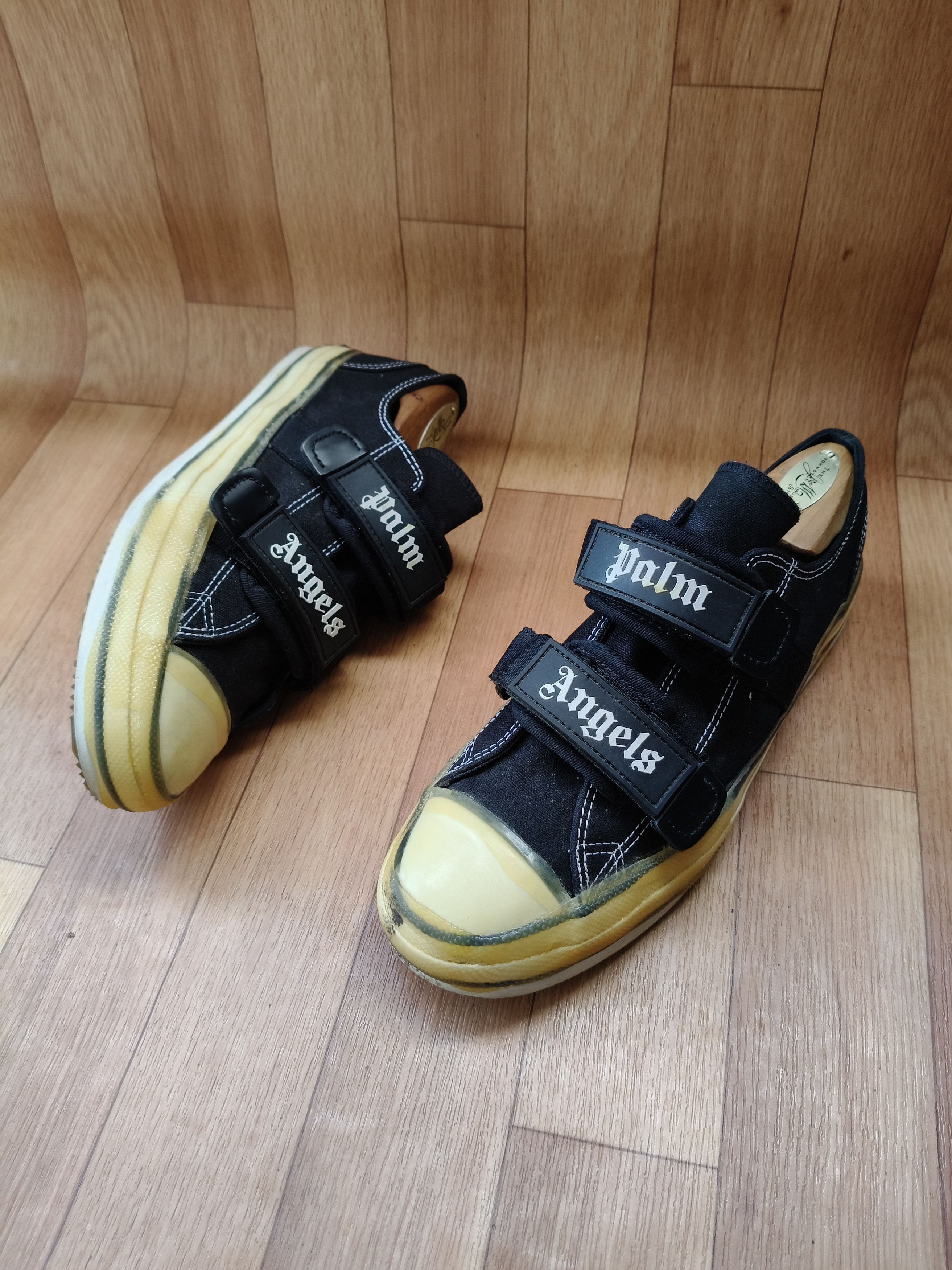Palm Angels Black velcro vulcanised sneakers Size US 8 / EU 41 - 11 Thumbnail