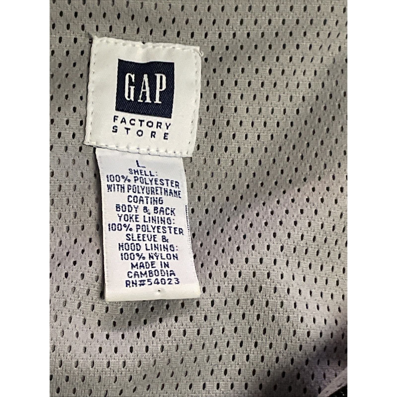 Gap VTG 90s Y2K GAP Nylon Anorak Jacket Mens Large Beige Size US L / EU 52-54 / 3 - 4 Thumbnail