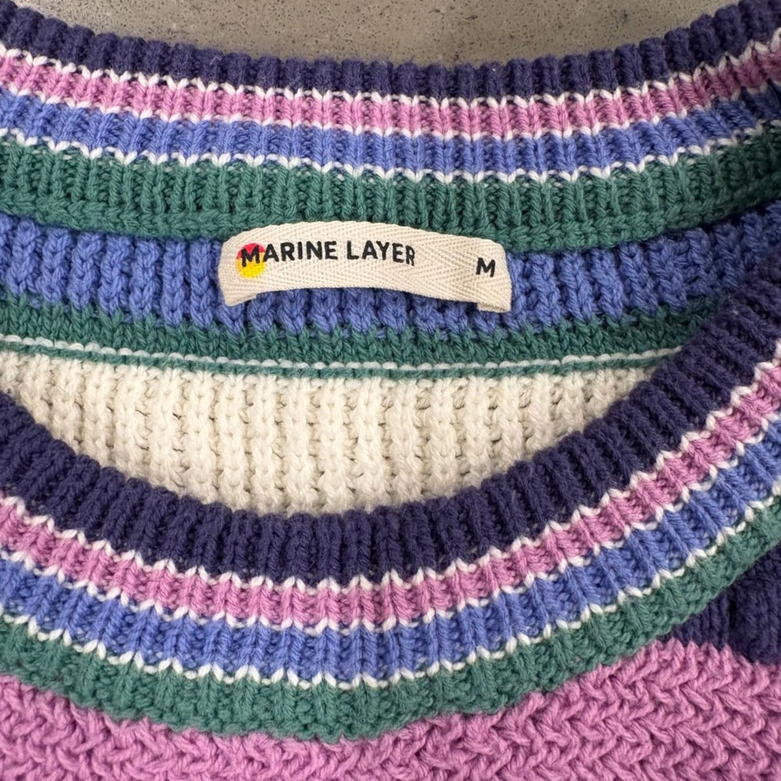 Marine Layer Marine Layer Striped Sweater Vest Size M / US 6-8 / IT 42-44 - 3 Thumbnail