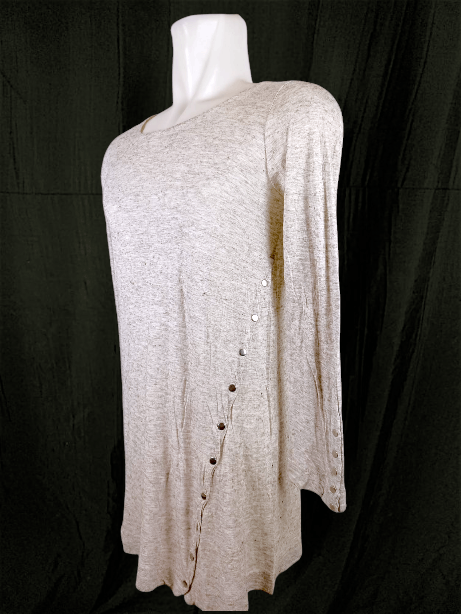 Japanese Brand "F" Asymmetrical Snap Button Longsleeve Size US M / EU 48-50 / 2 - 2 Thumbnail