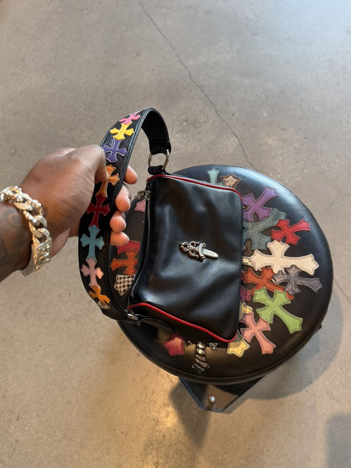 Chrome Hearts Chicken nugget bag rainbow cross handle Size ONE SIZE - 1 Thumbnail