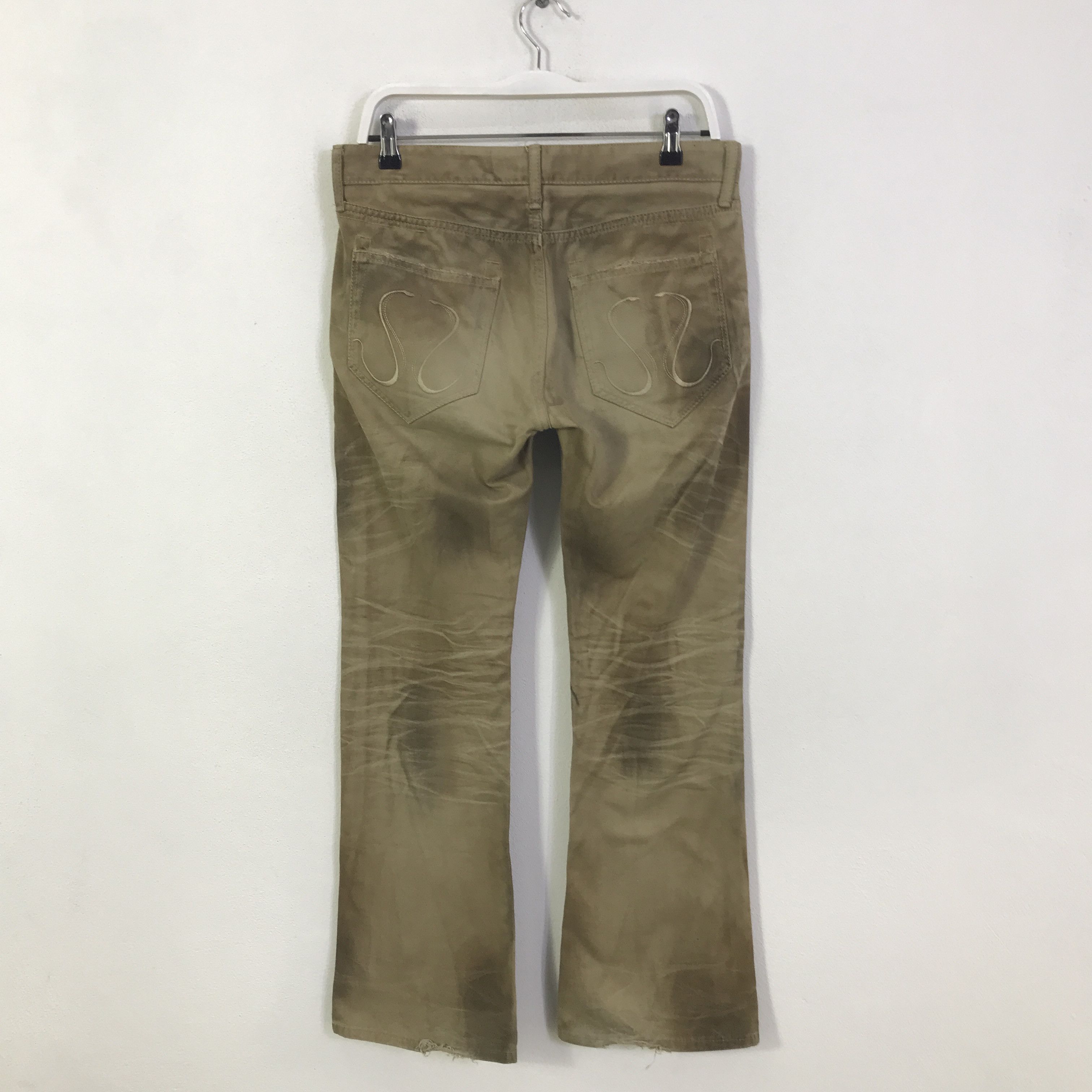 CIVARIZE Flare civarize punk design Bootcut pants K118B21 Size US 32 / EU 48 - 4 Thumbnail