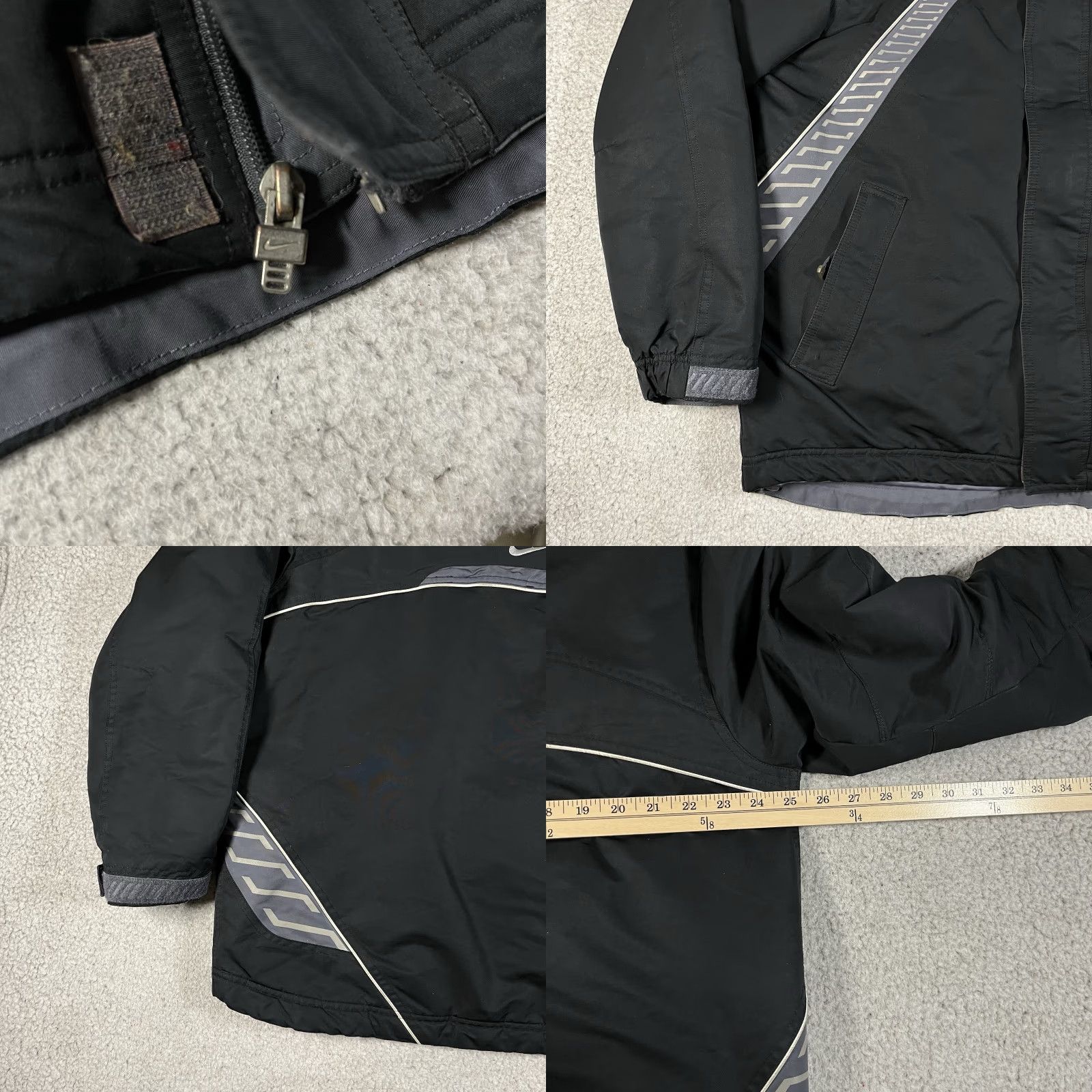 Nike Nike Jacket Mens M Black Y2K Full Zip Insulated Swoosh Windbreaker Vintage Size US M / EU 48-50 / 2 - 9 Thumbnail