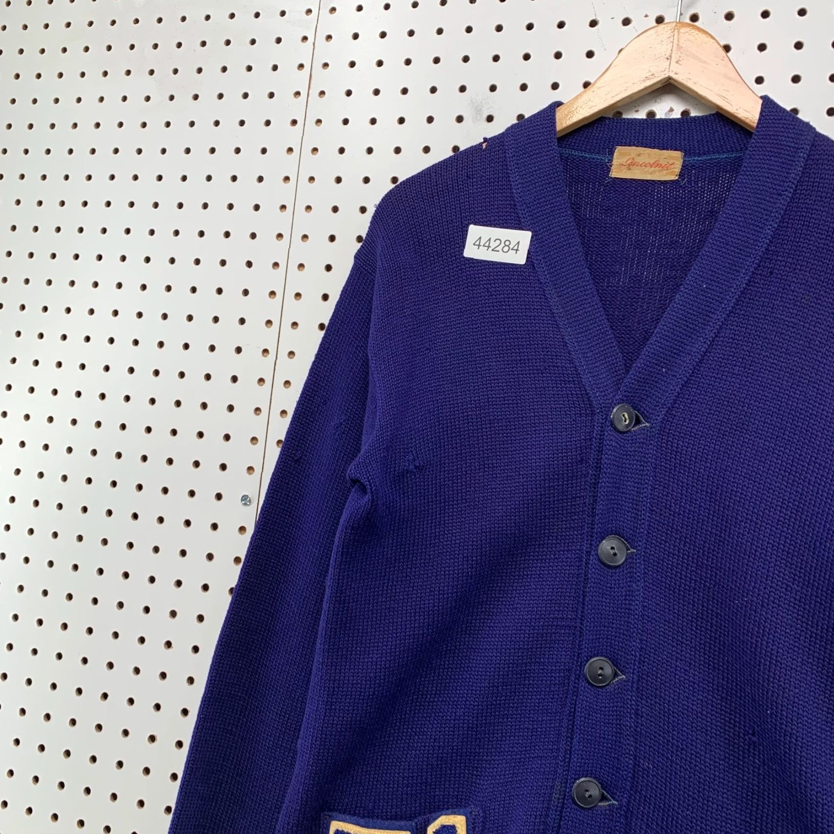 Vintage VINTAGE Lincolnit Cardigan Wool Knit Button Mens Blue 50s Wool Knit Cardigan M Vintage 1951 Size US M / EU 48-50 / 2 - 3 Thumbnail