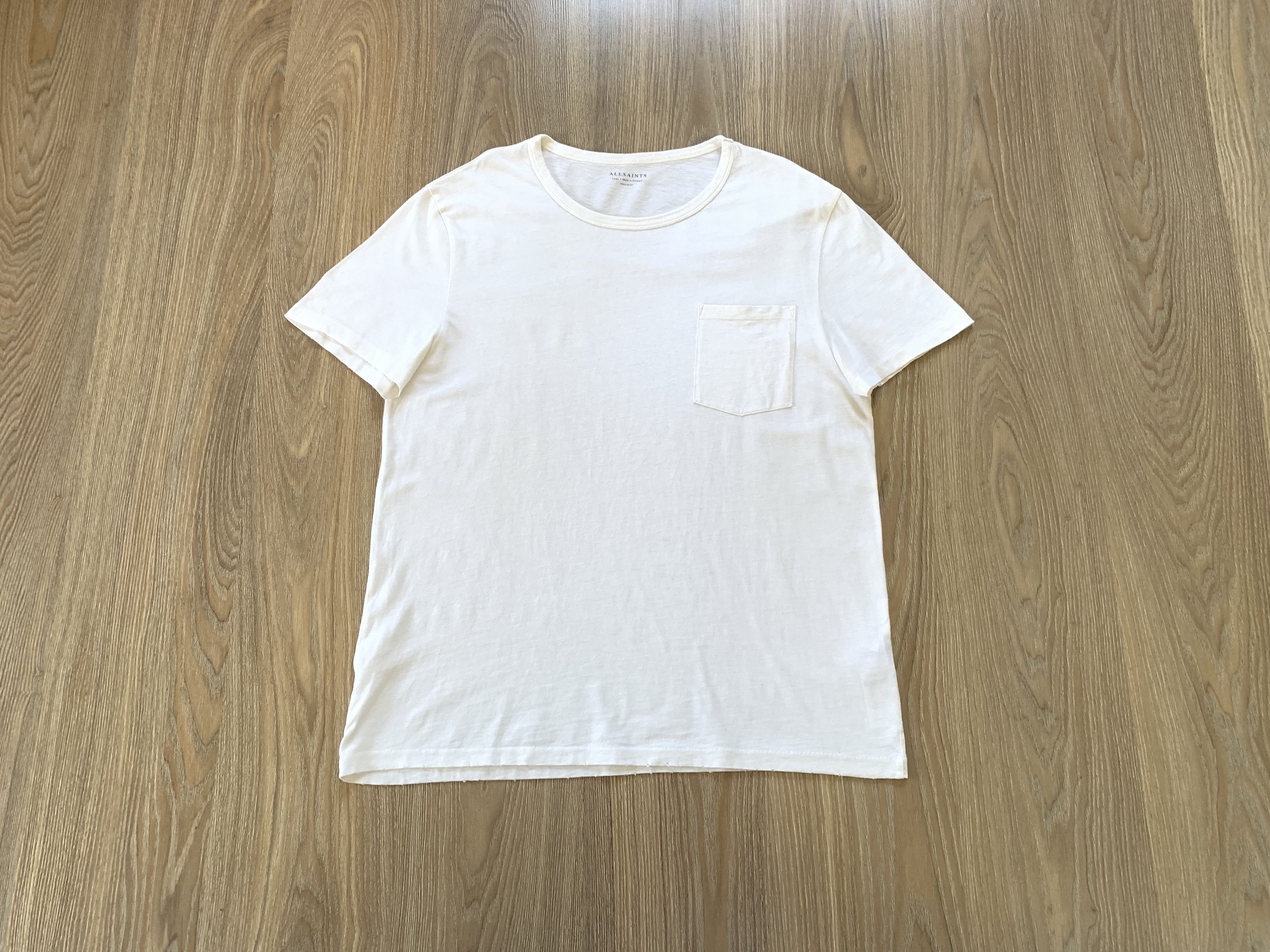 Allsaints Allsaints Regular Fit Pocket Basic Cotton T Shirt Size US L / EU 52-54 / 3 - 9 Thumbnail