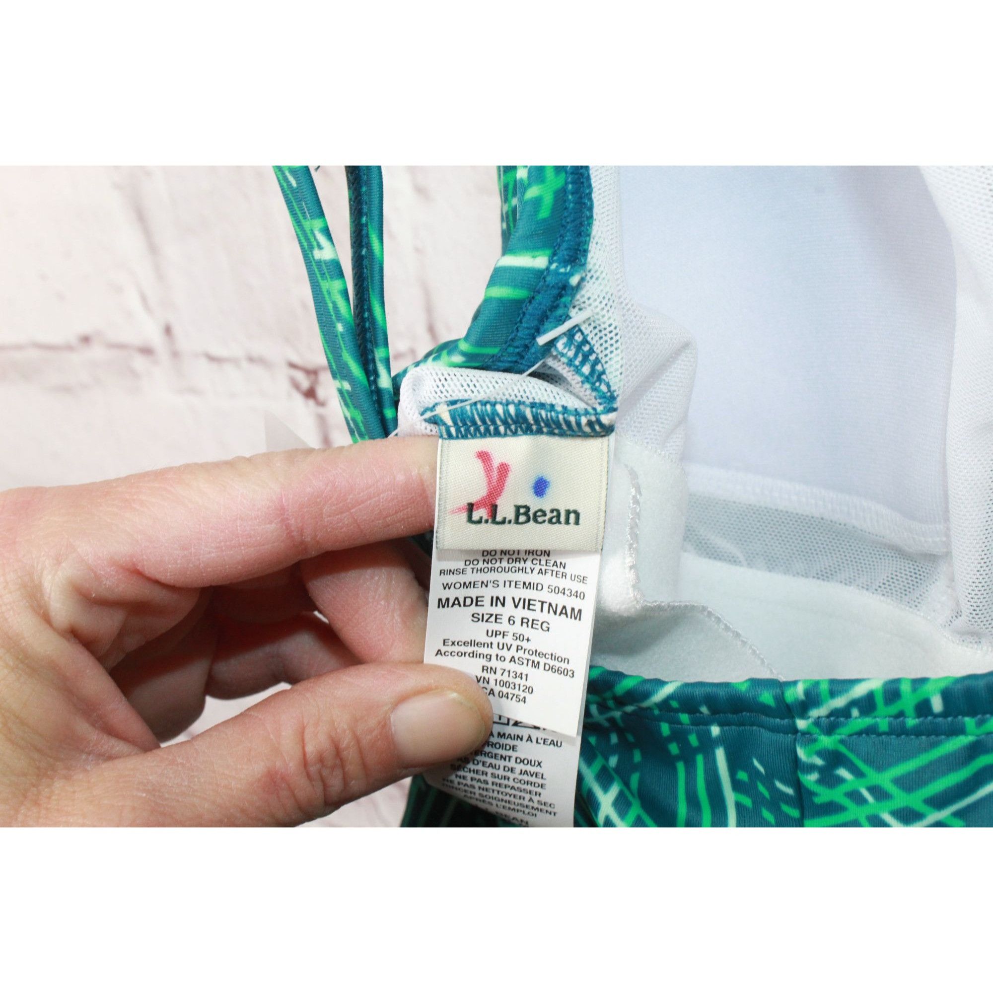 L.L. Bean LL Bean Women's Mix and Match Swimwear Tankini Top Print Size M / US 6-8 / IT 42-44 - 7 Thumbnail