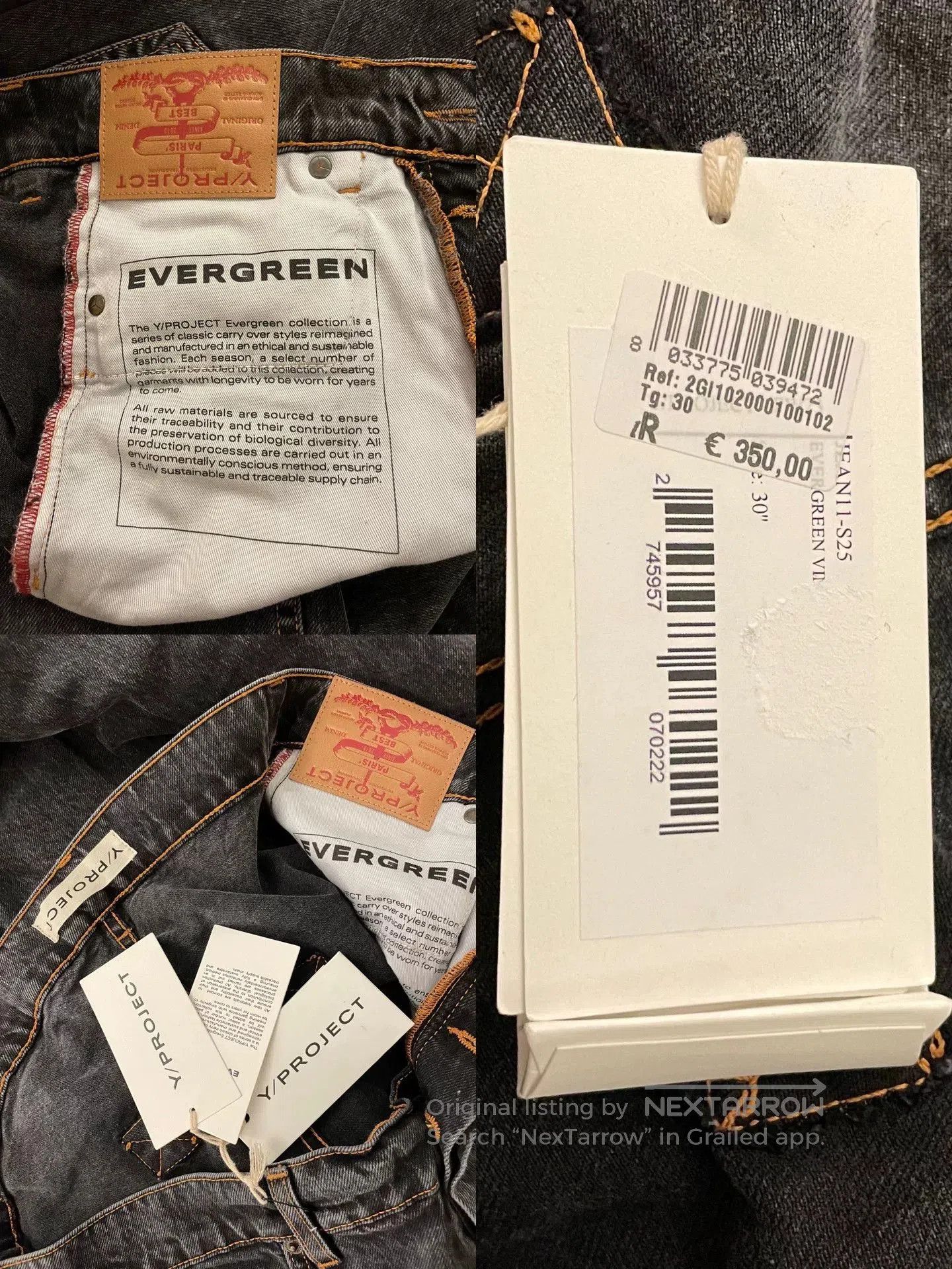 Y/Project Y/PROJECT 22ss Folded Denim Jeans. Size US 30 / EU 46 - 9 Thumbnail