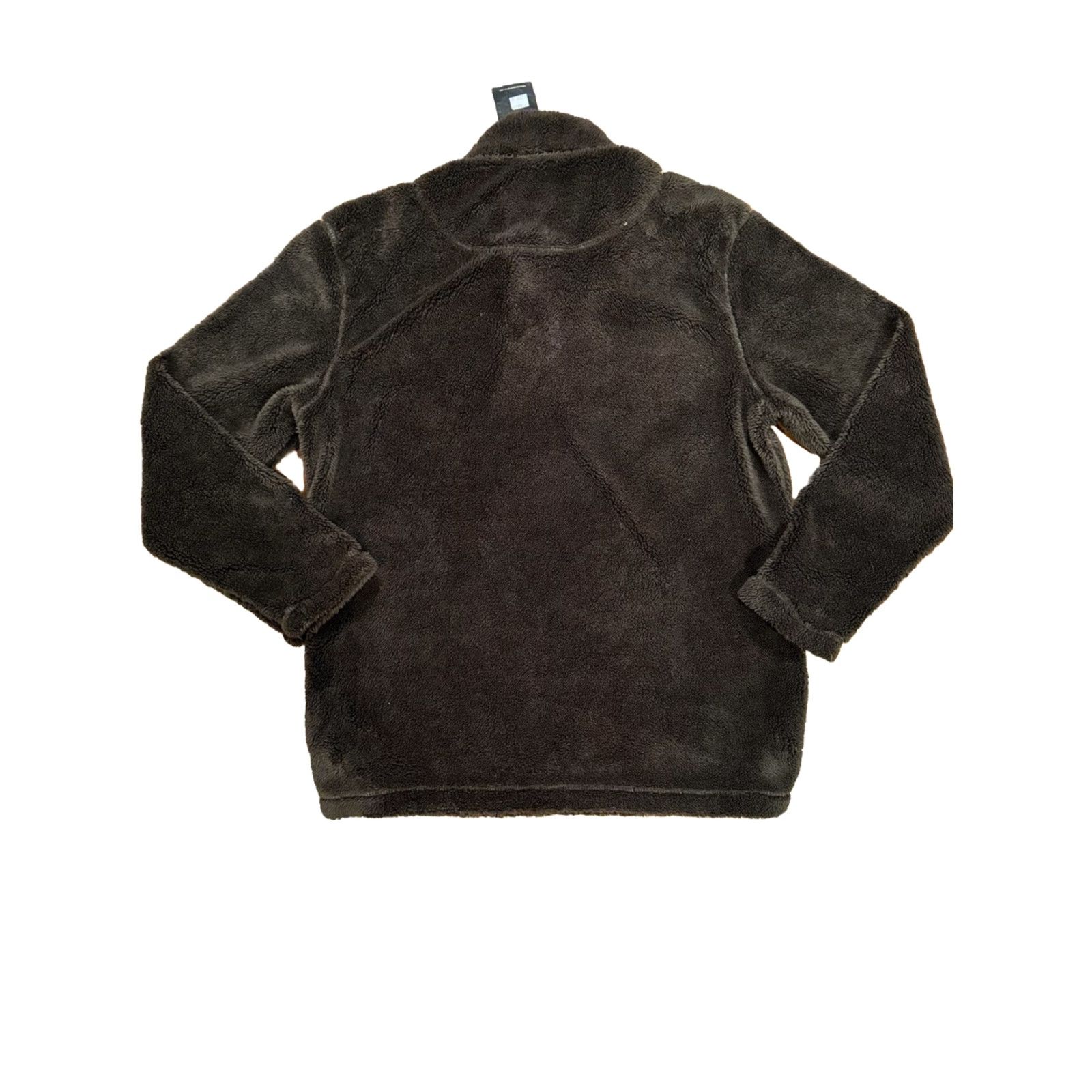 Vintage True Grit Mens M Brown Sherpa Fleece Pull Over 1/4 Zip Up Long Sleeve Sweater Size US M / EU 48-50 / 2 - 3 Thumbnail