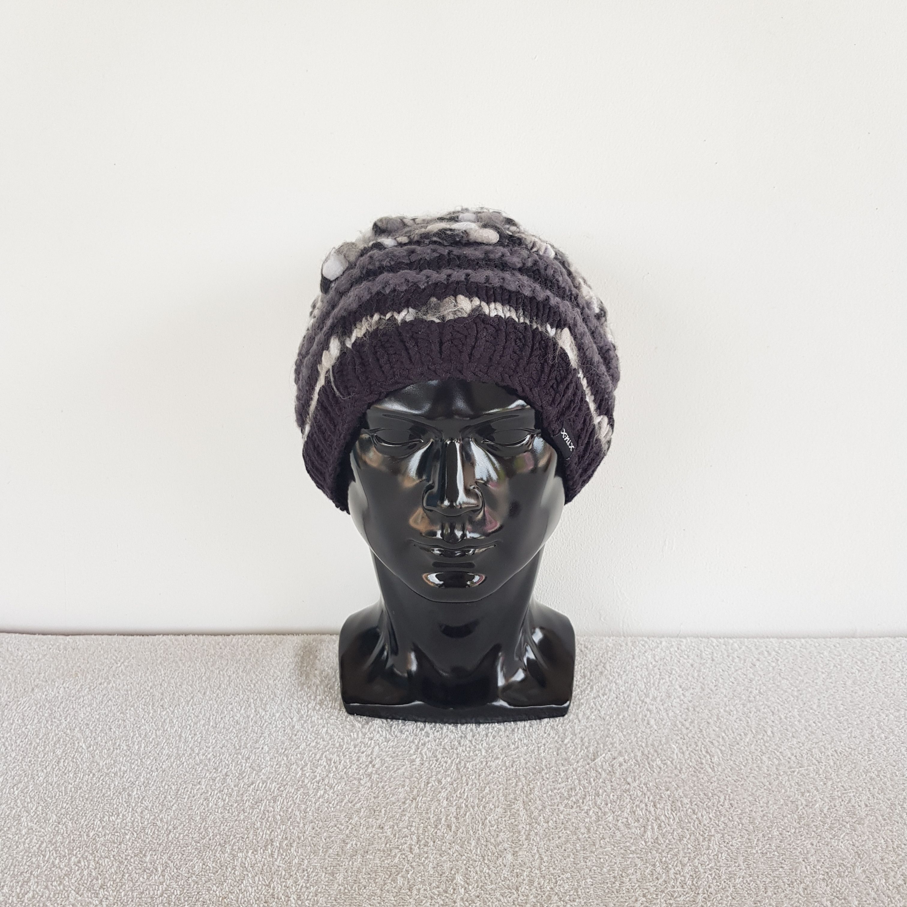 Other Vintage Japanese Ribbed Beanie Knit Crochet Snow Caps Hats. Size ONE SIZE - 2 Thumbnail