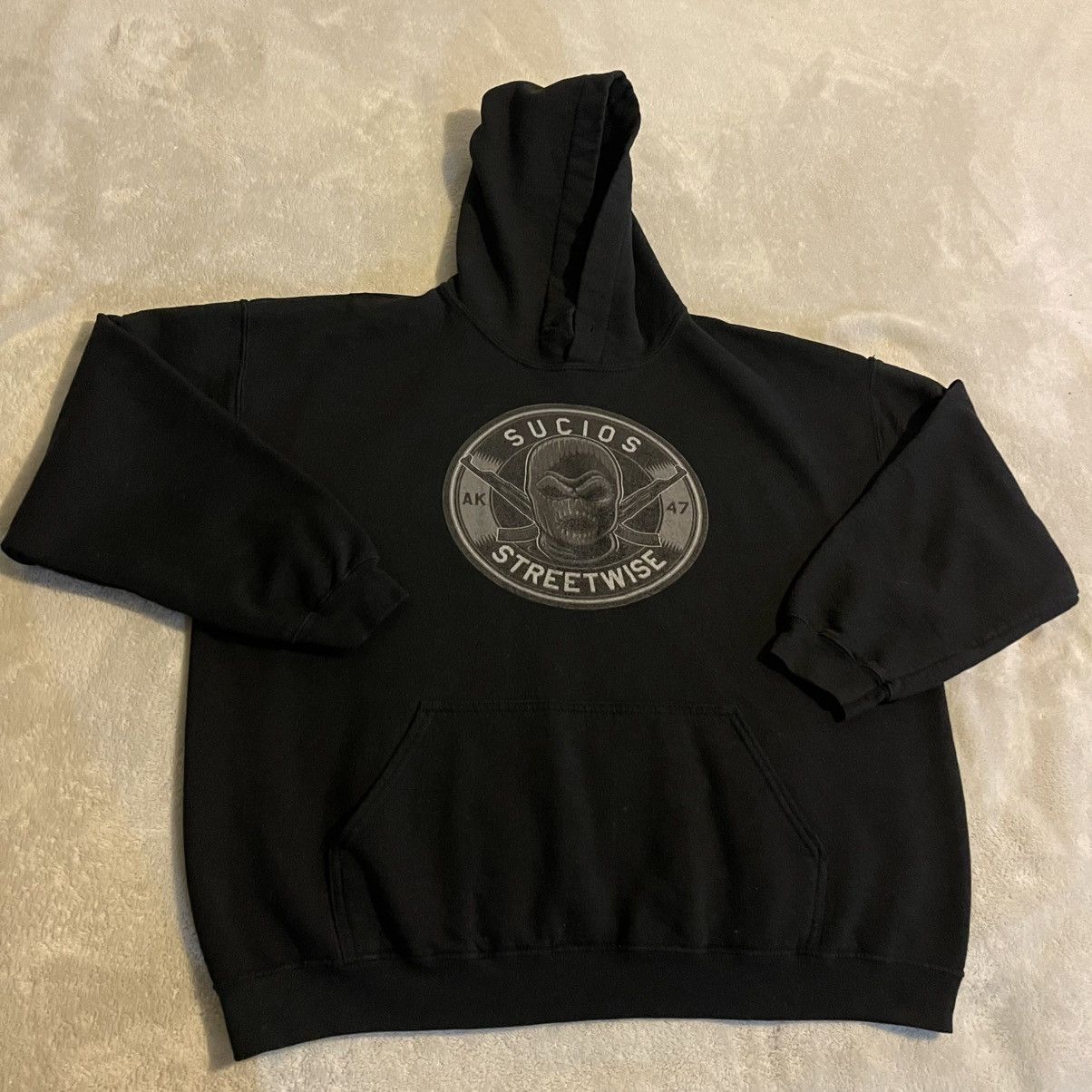 Gildan Streetwear Hoodie Men XL Black Sweatshirt Pullover Sweater Size US XL / EU 56 / 4 - 1 Thumbnail