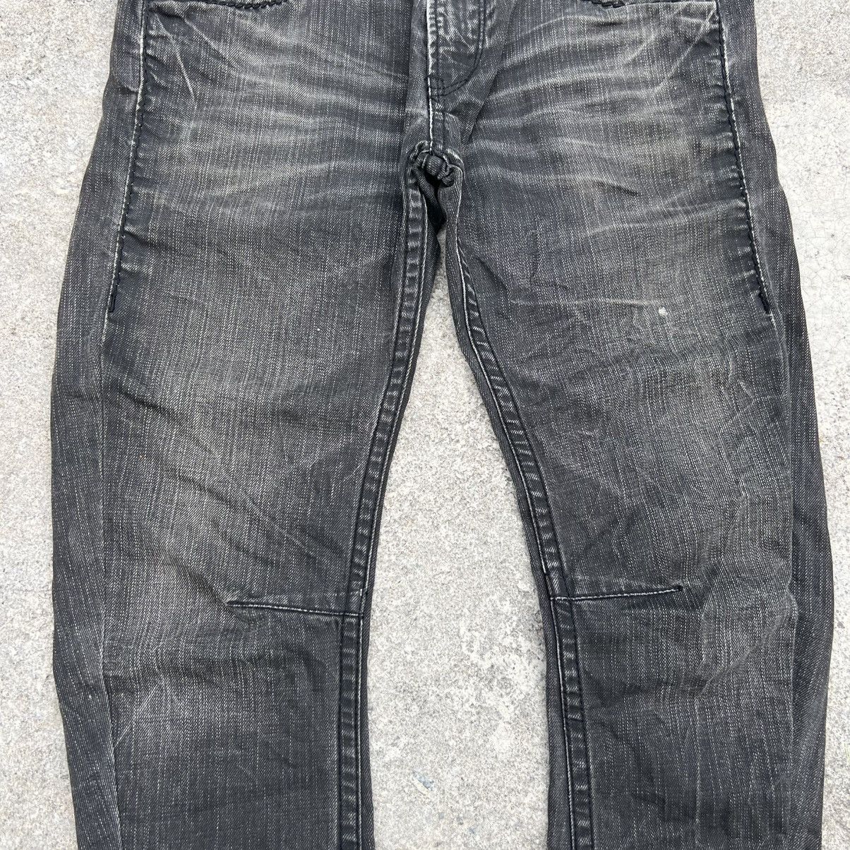 Japanese Brand “y2k style” TOUGH JEANSMITH BLACK WASHED DENIM PANTS Size US 31 - 3 Thumbnail
