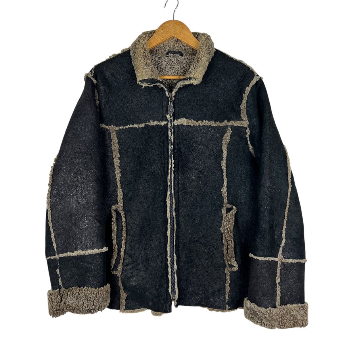 Tornado Mart 🔥 Tornado Mart Leather Shearling Jacket Size US M / EU 48-50 / 2 - 2 Thumbnail