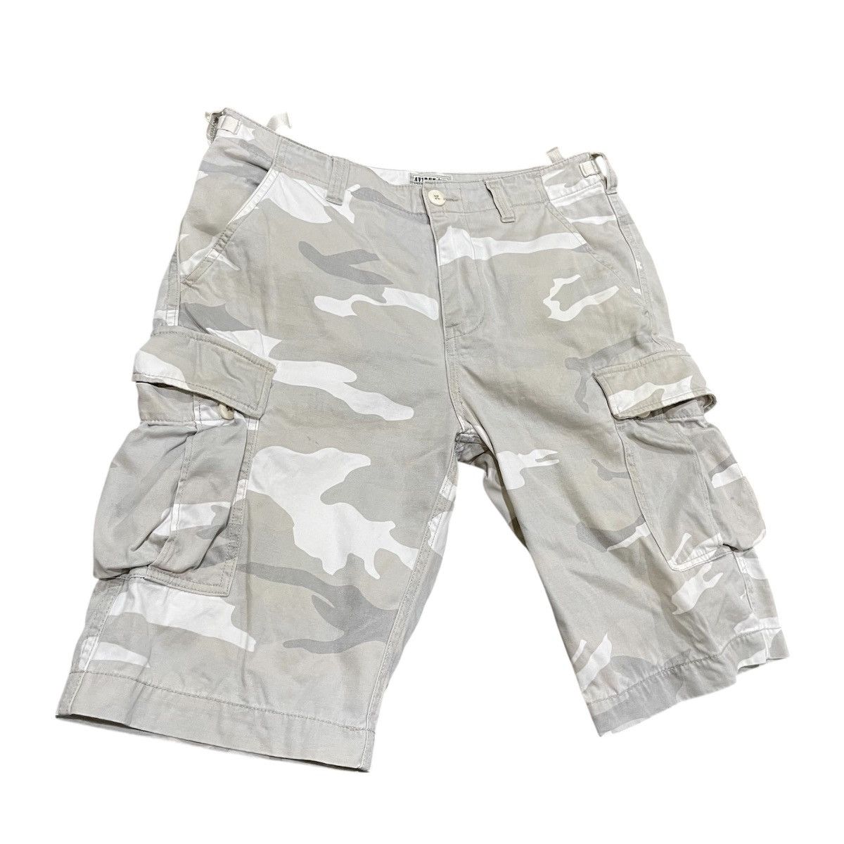 Avirex Avirex Snow Camo Cargo Vintage 90s Military Tactical Shorts Size US 34 / EU 50 - 3 Thumbnail