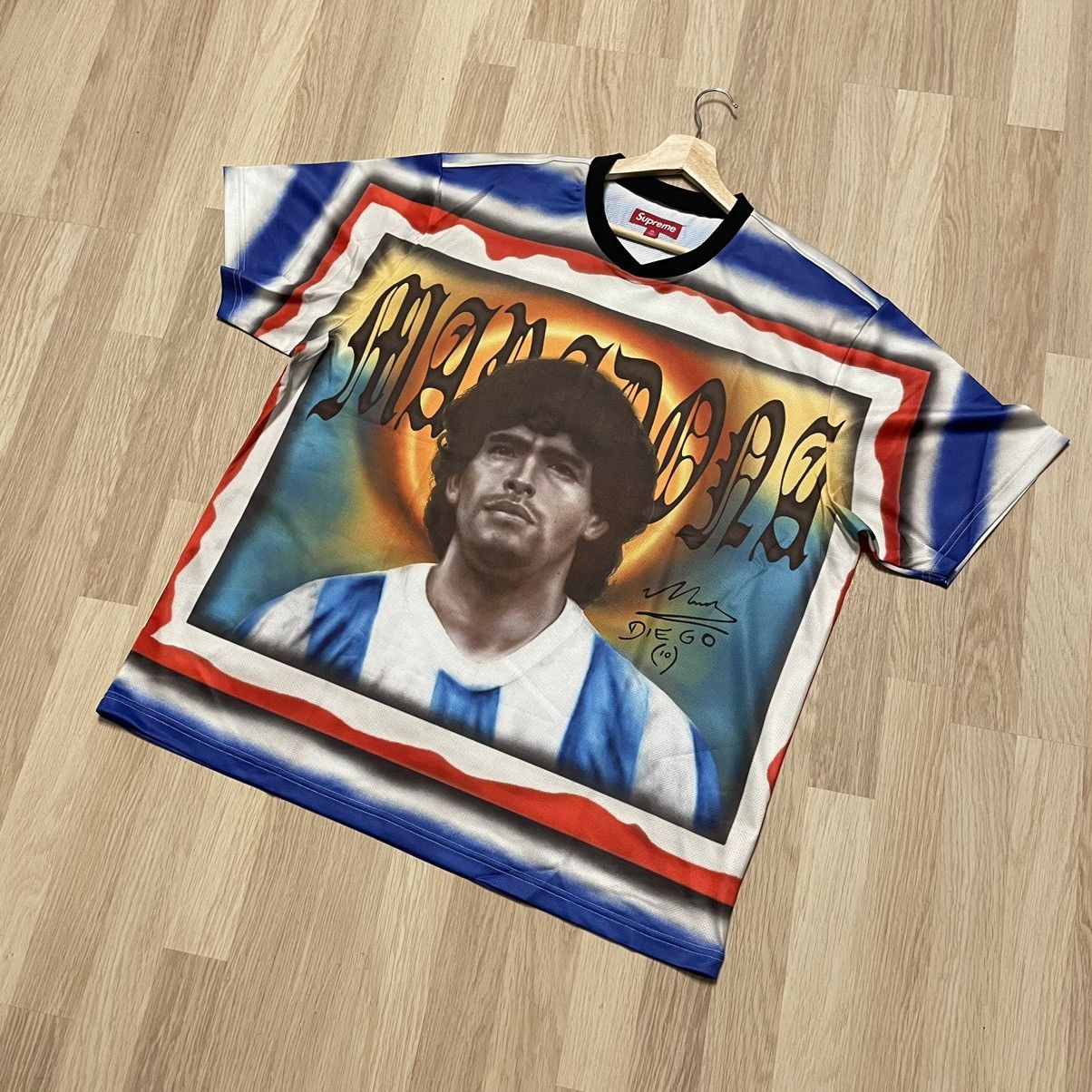 オリジナル Supreme Maradona Soccer Spring/Summer Jersey Supreme ...